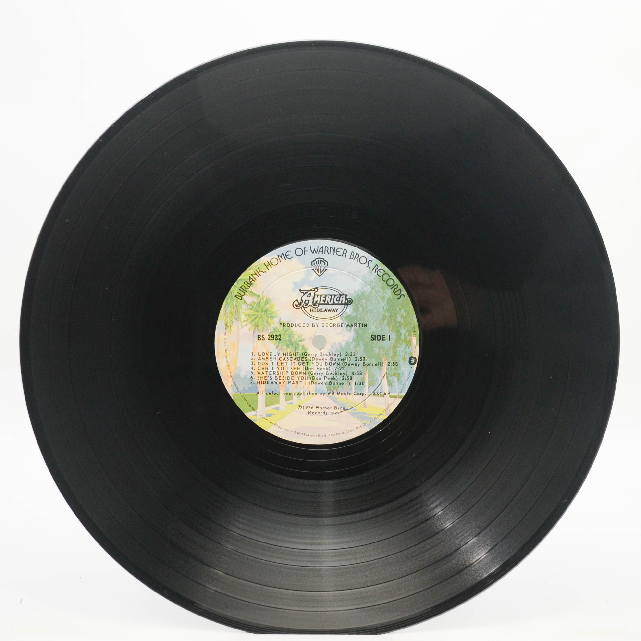 Виниловая пластинка America — Hideaway (1-st, USA), 1976