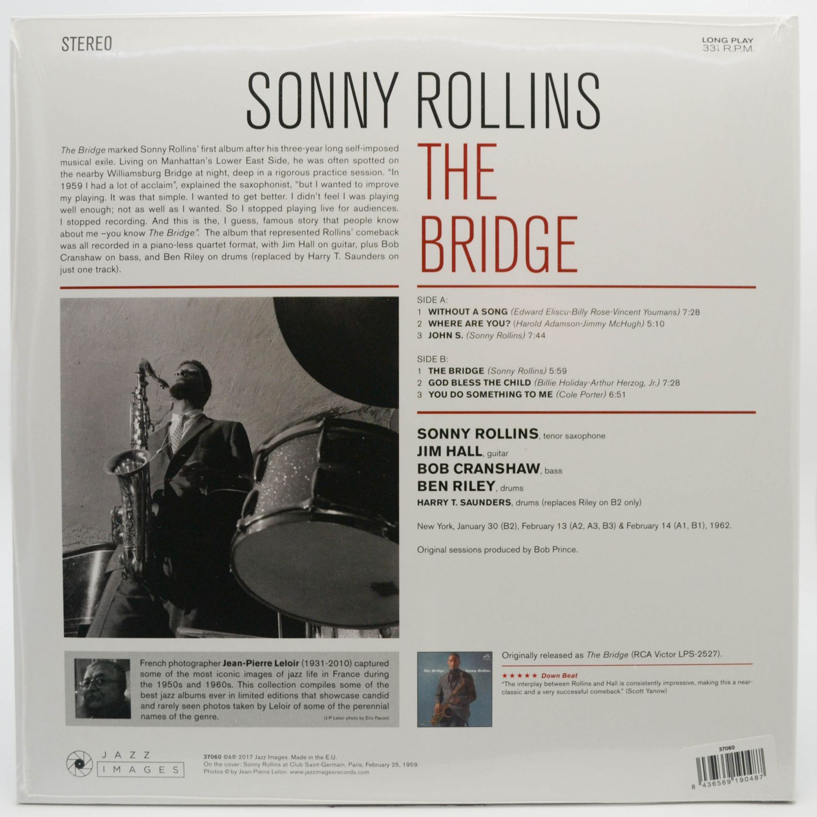 Виниловая пластинка Sonny Rollins Quartet — The Bridge, 1962