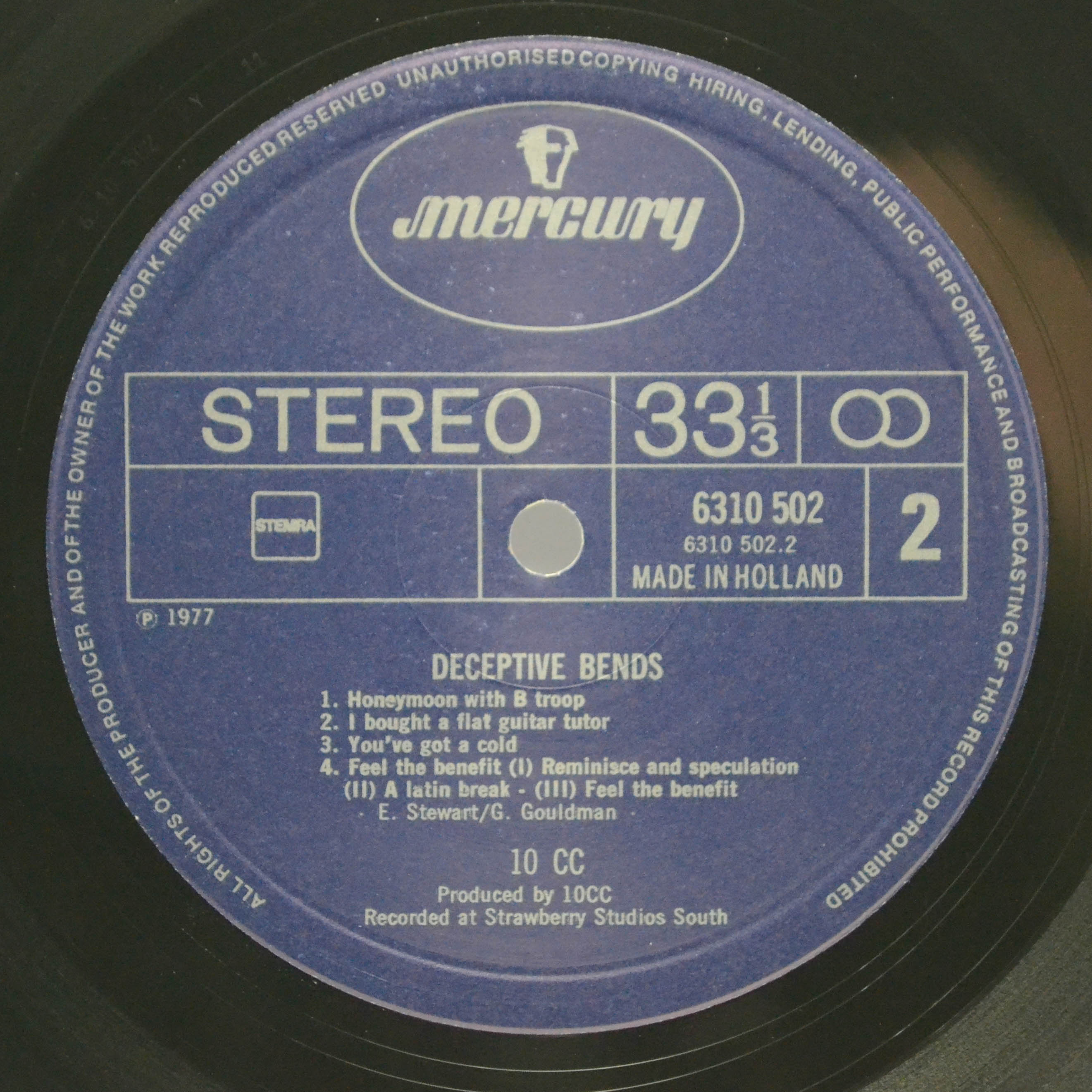 Виниловая пластинка 10cc — Deceptive Bends, 1977