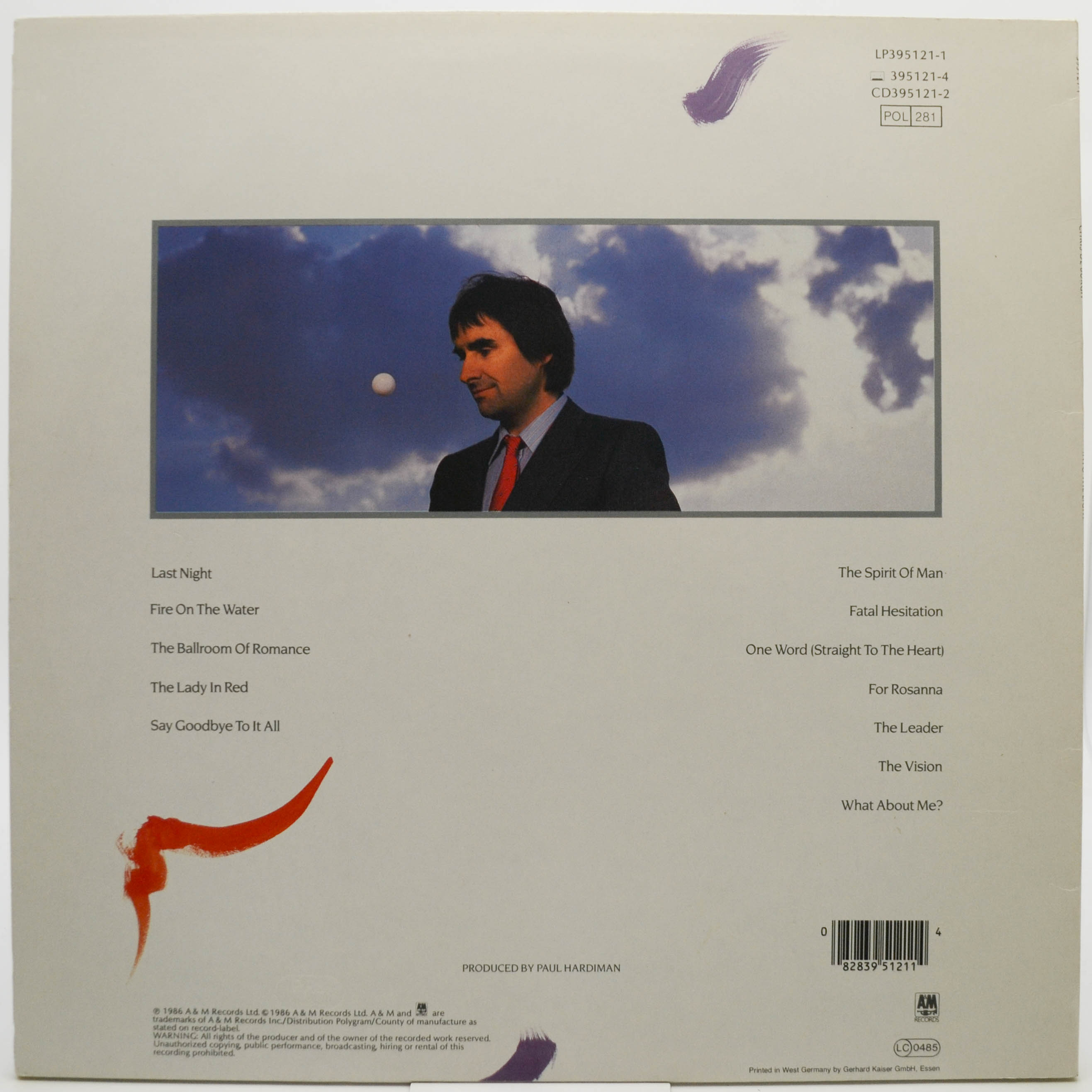 Виниловая пластинка Chris de Burgh — Into The Light, 1986