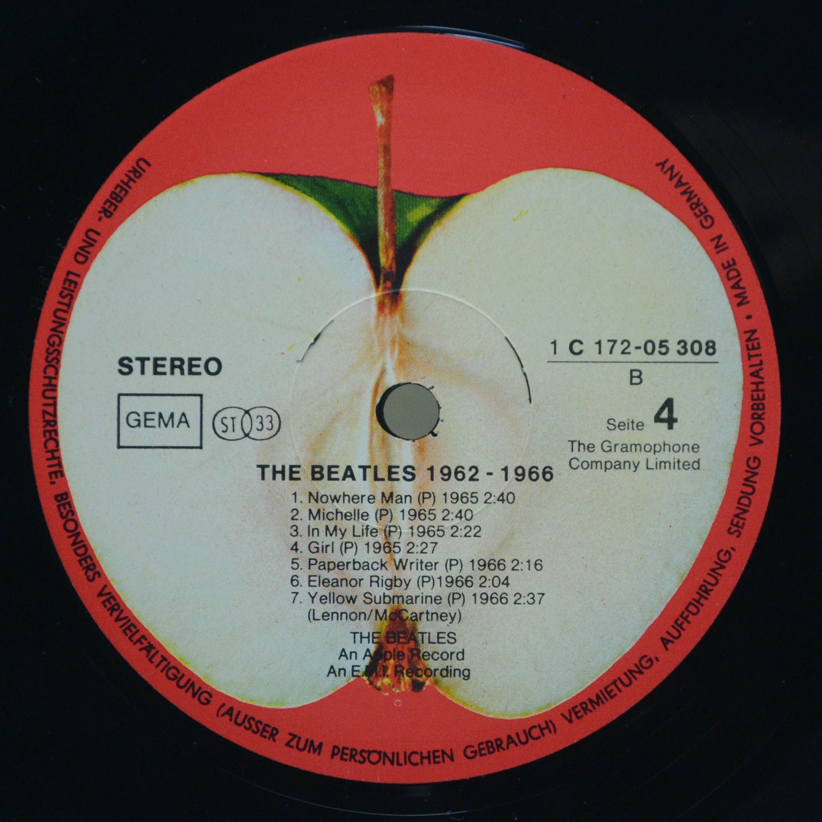 Beatles — 1962-1966 (2LP), 1973