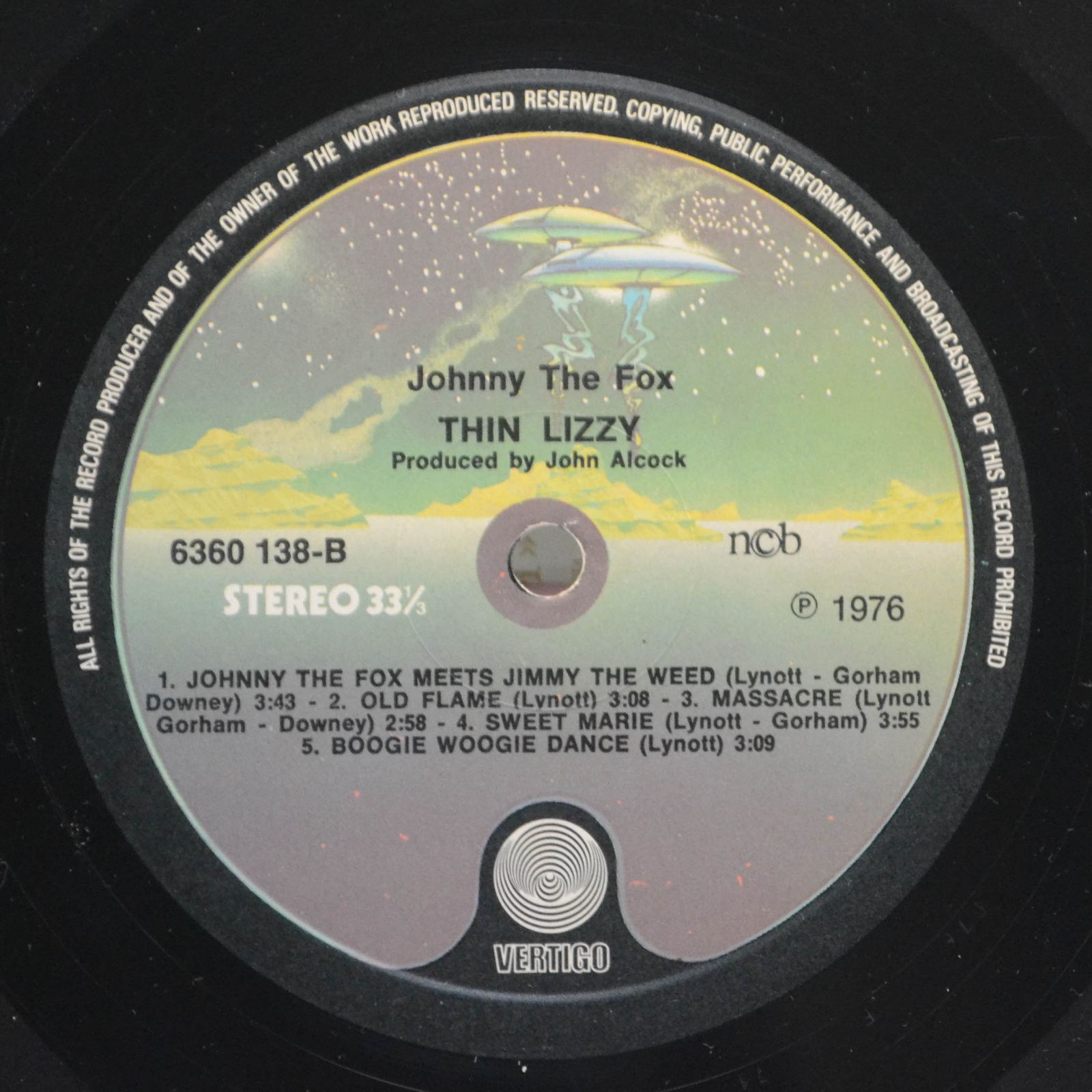 Виниловая пластинка Thin Lizzy — Johnny The Fox, 1976