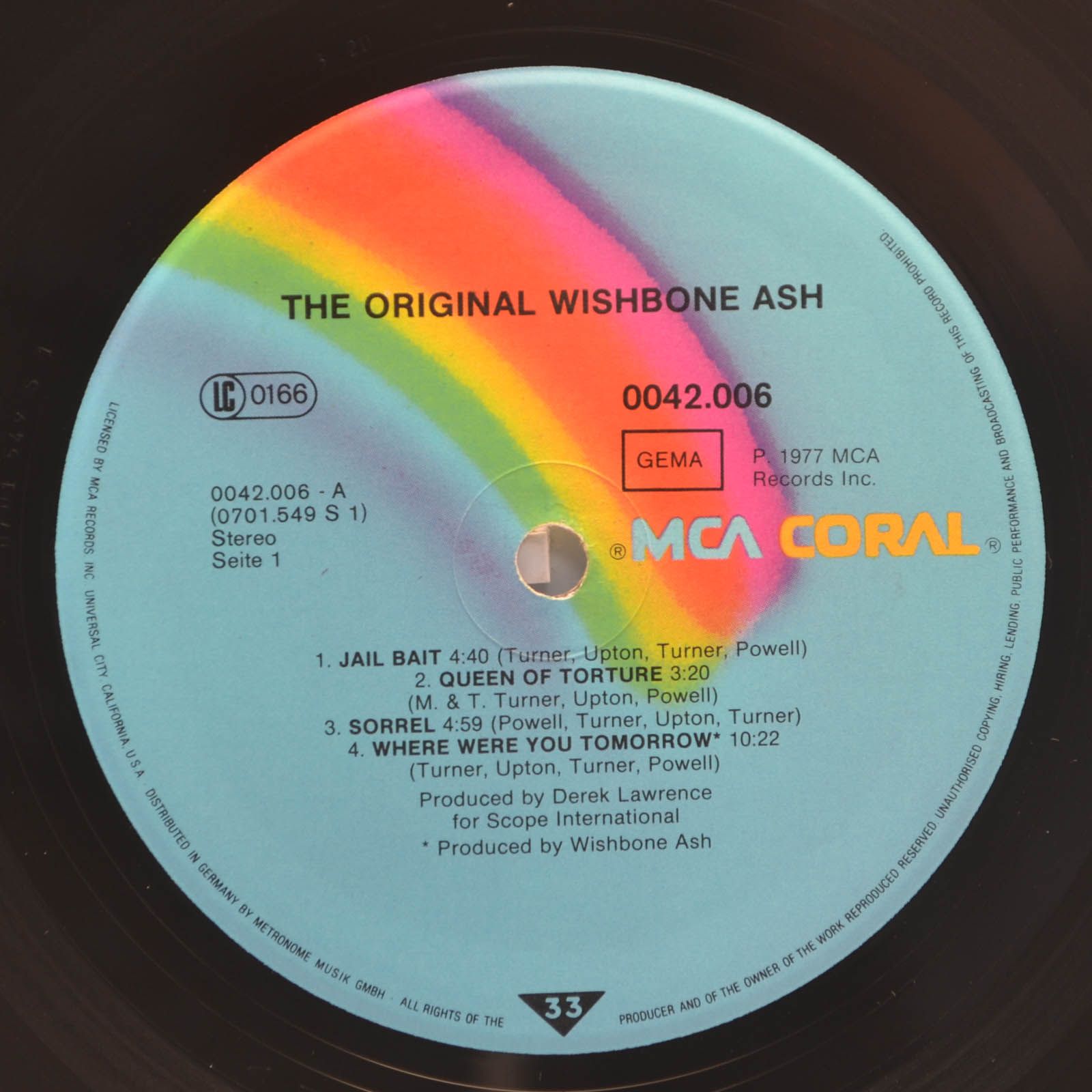 Виниловая пластинка Wishbone Ash — The Original Wishbone Ash, 1977