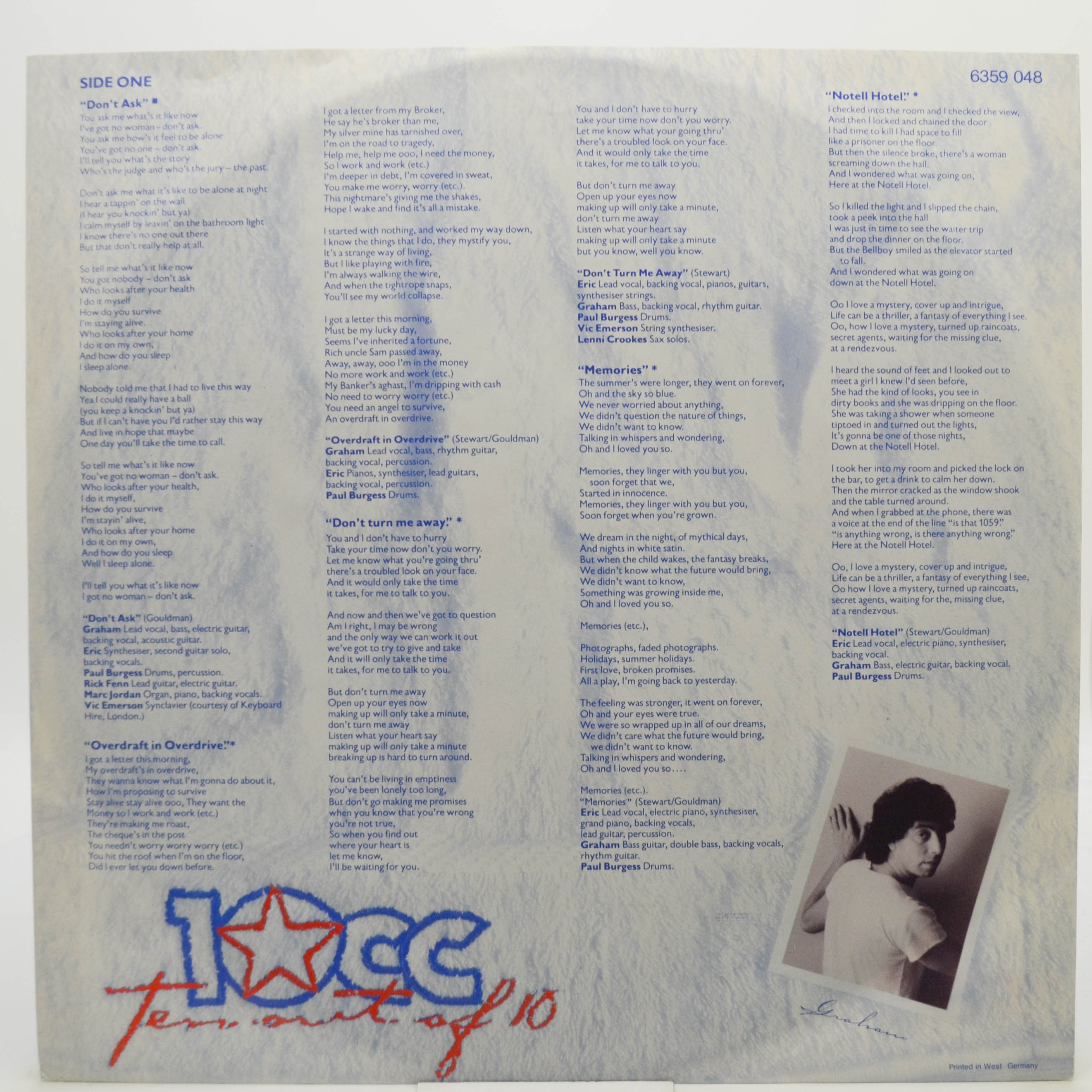 Виниловая пластинка 10cc — Ten Out Of 10, 1981
