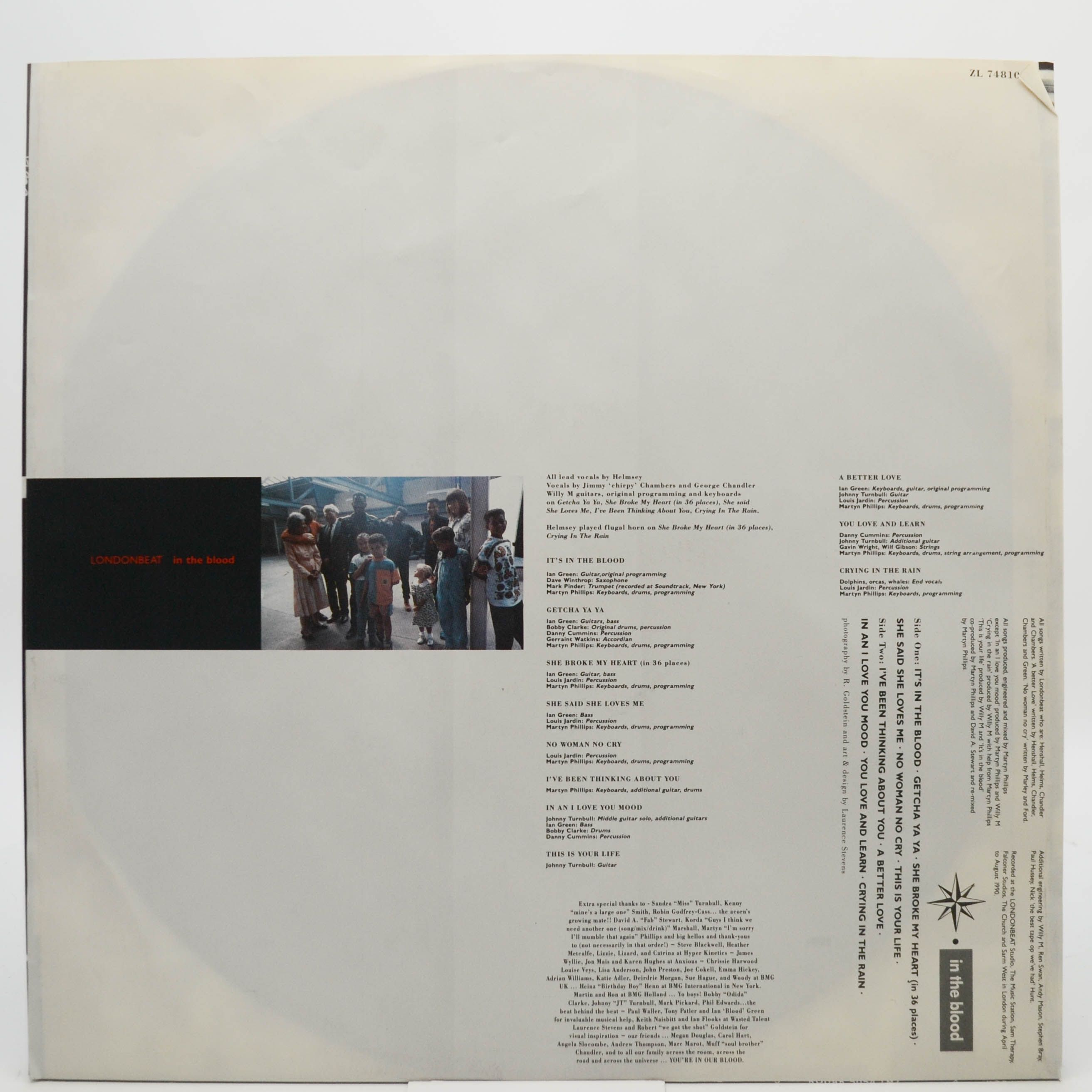 Виниловая пластинка Londonbeat — In The Blood, 1990