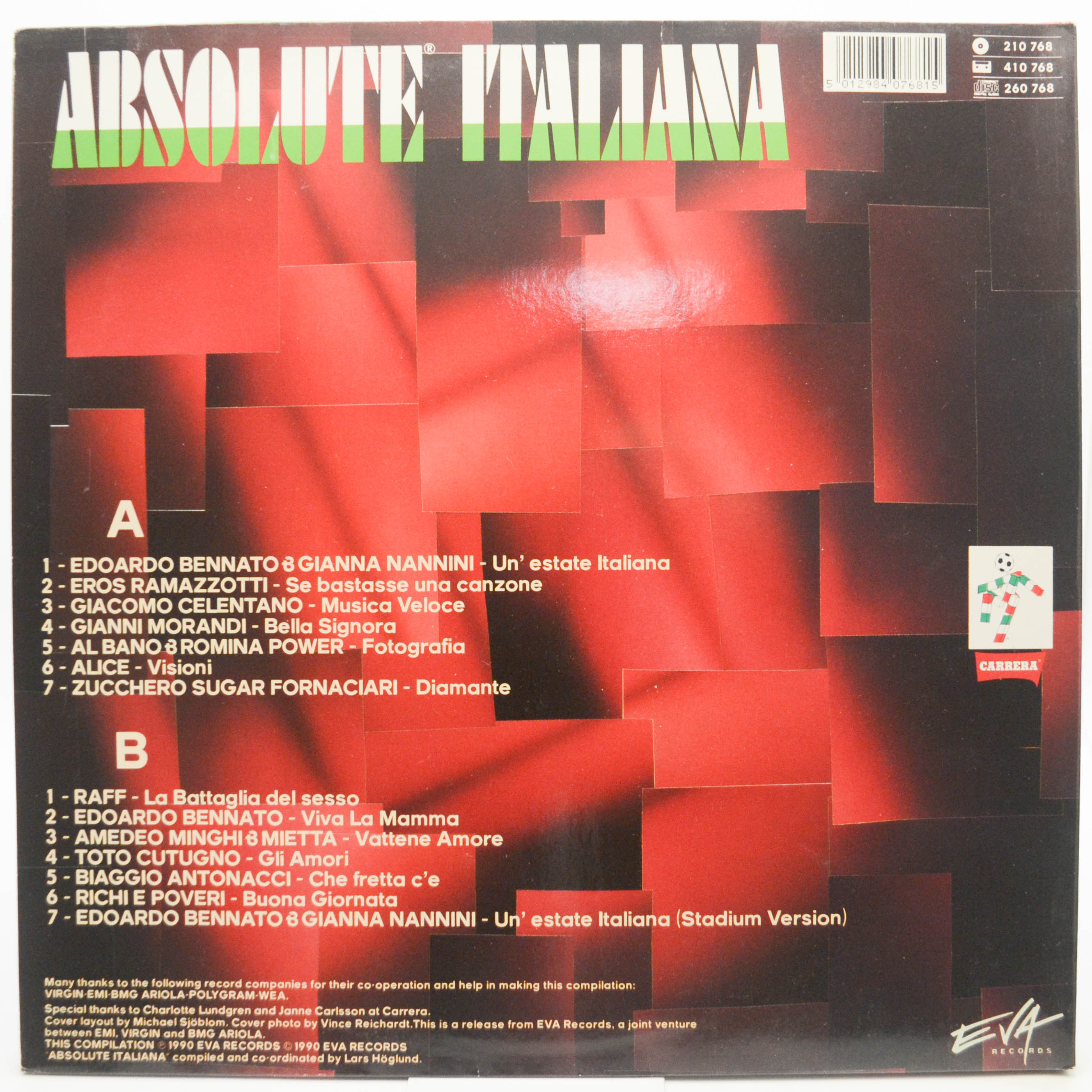 Various — Absolute Italiana, 1990