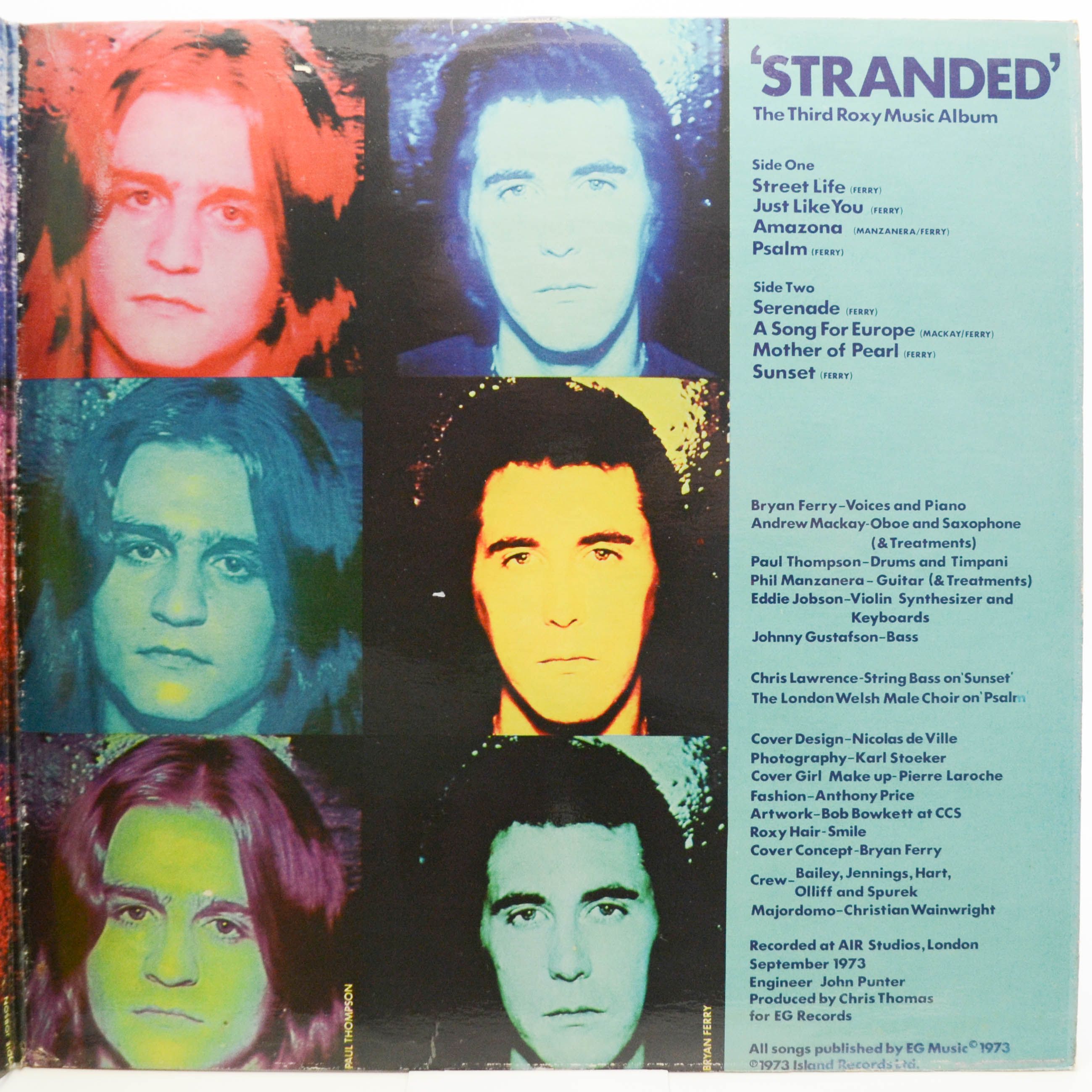 Виниловая пластинка Roxy Music — Stranded (1-st, UK), 1973