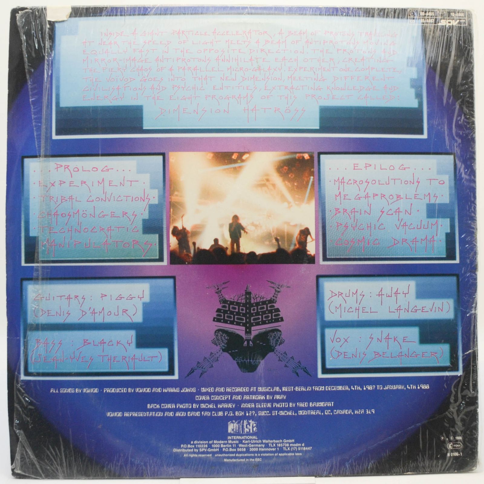 Виниловая пластинка Voivod — Dimension Hatröss, 1988