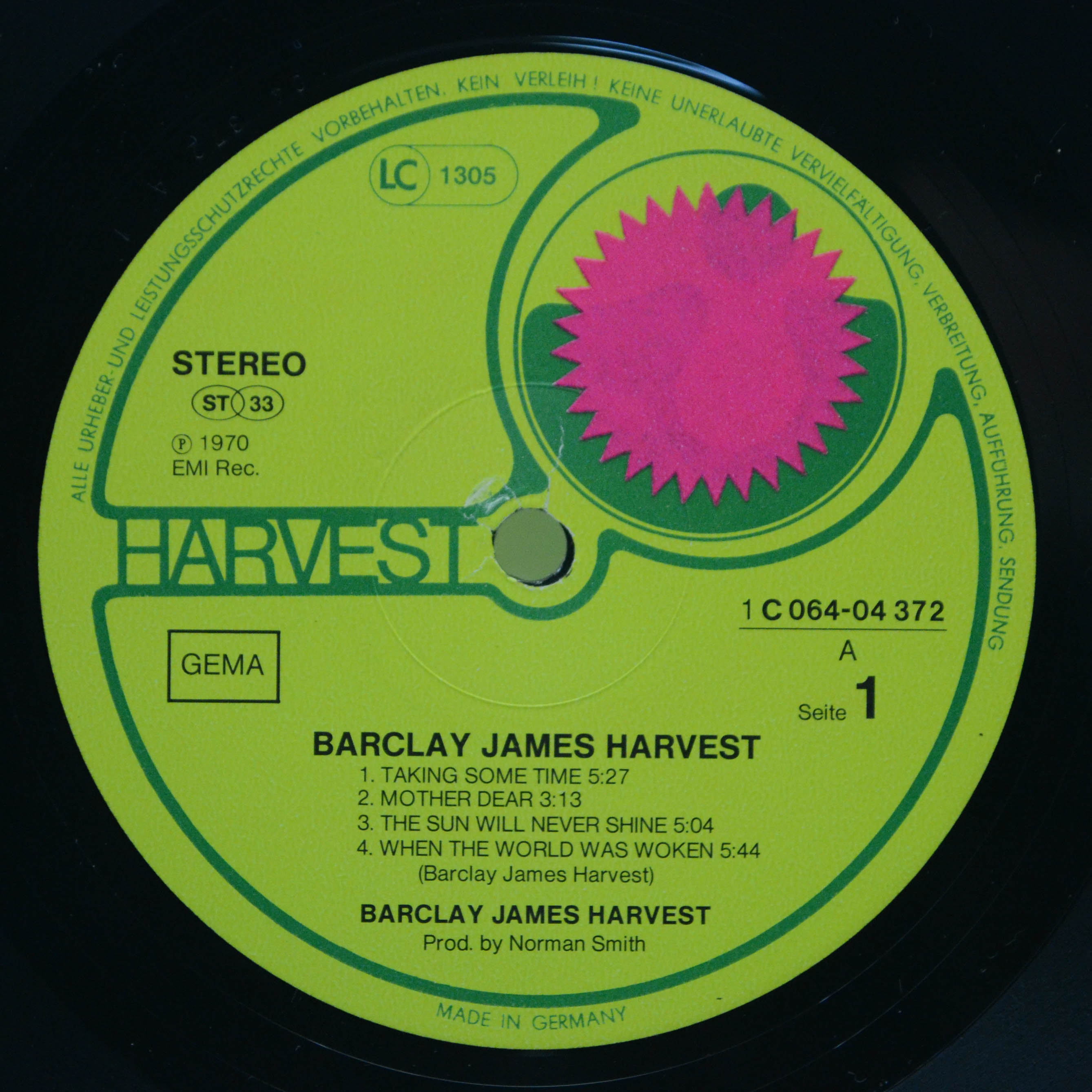 Виниловая пластинка Barclay James Harvest — Barclay James Harvest, 1970