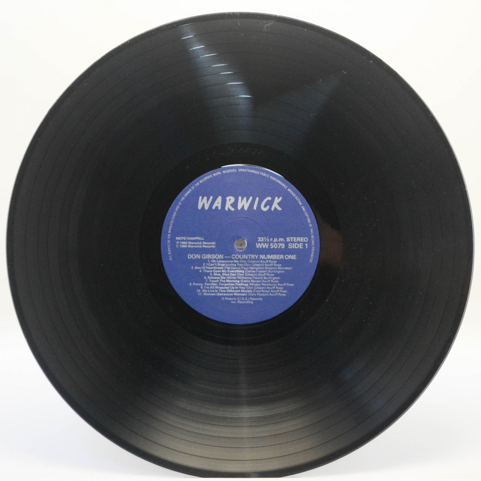 Виниловая пластинка Don Gibson — Country Number One !, 1980