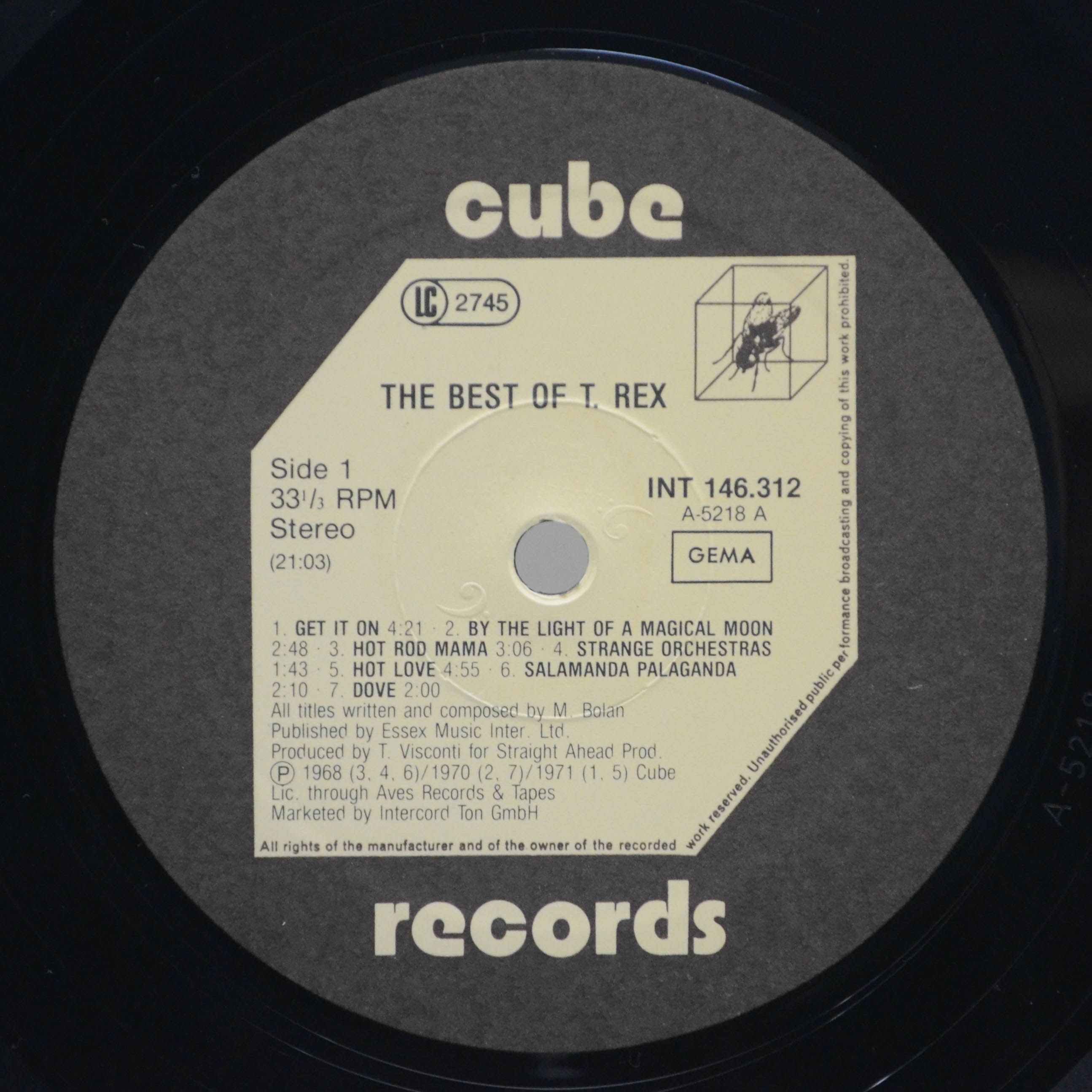 T. Rex — The Best Of T. Rex, 1980