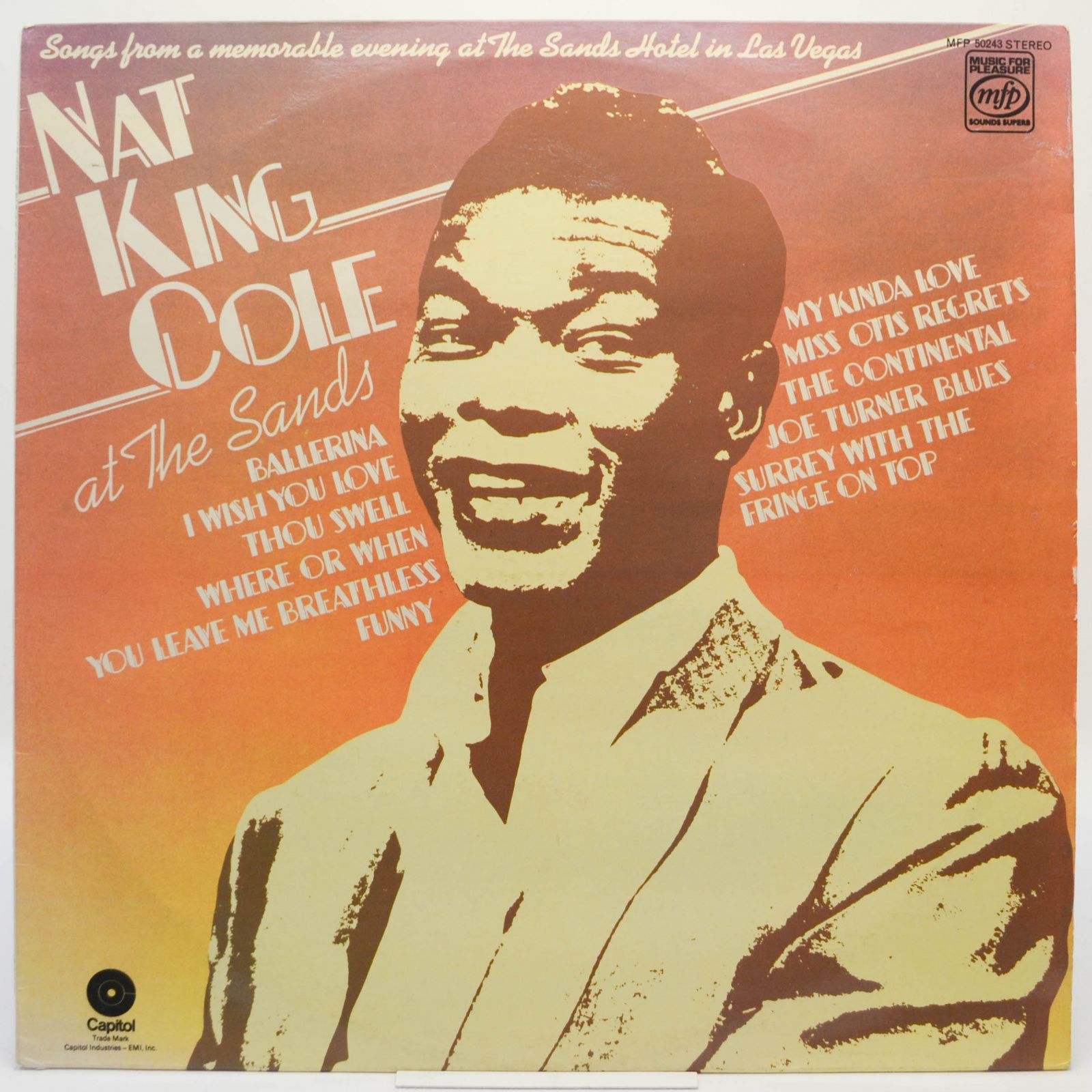 Виниловая пластинка Nat King Cole At The Sands (UK), 1966