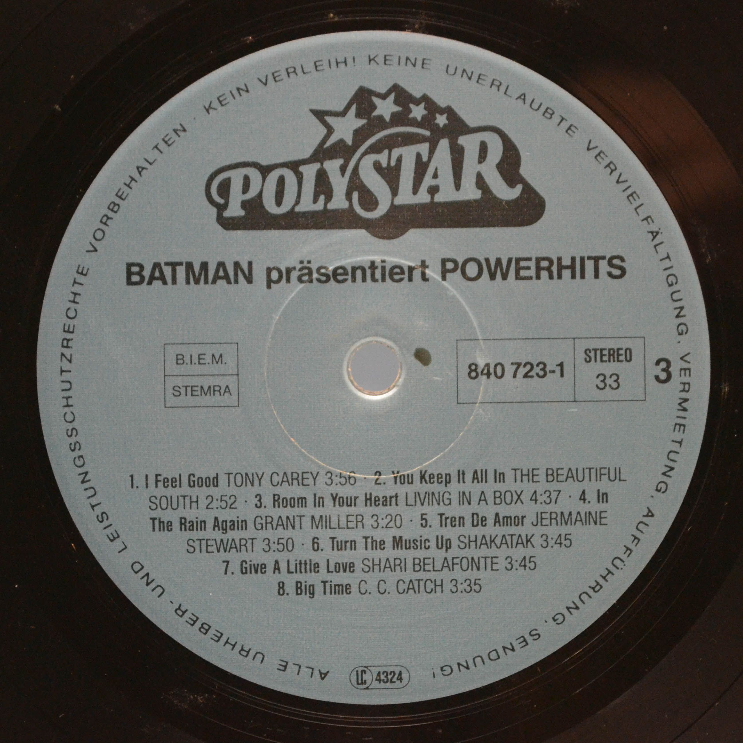 Various — Batman Präsentiert: Powerhits (2LP), 1989
