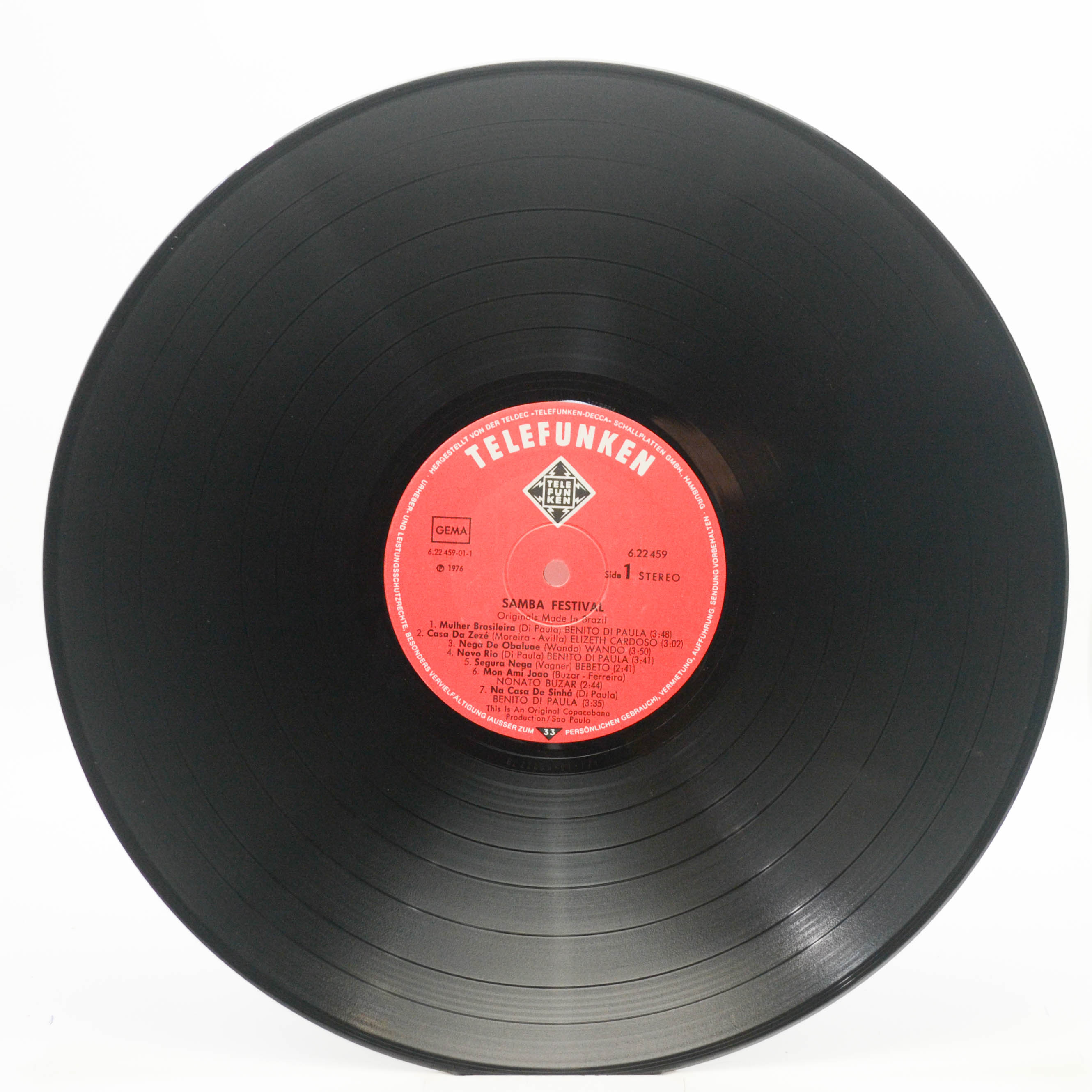 Various — Samba Festival (Originals Made In Brazil), 1976