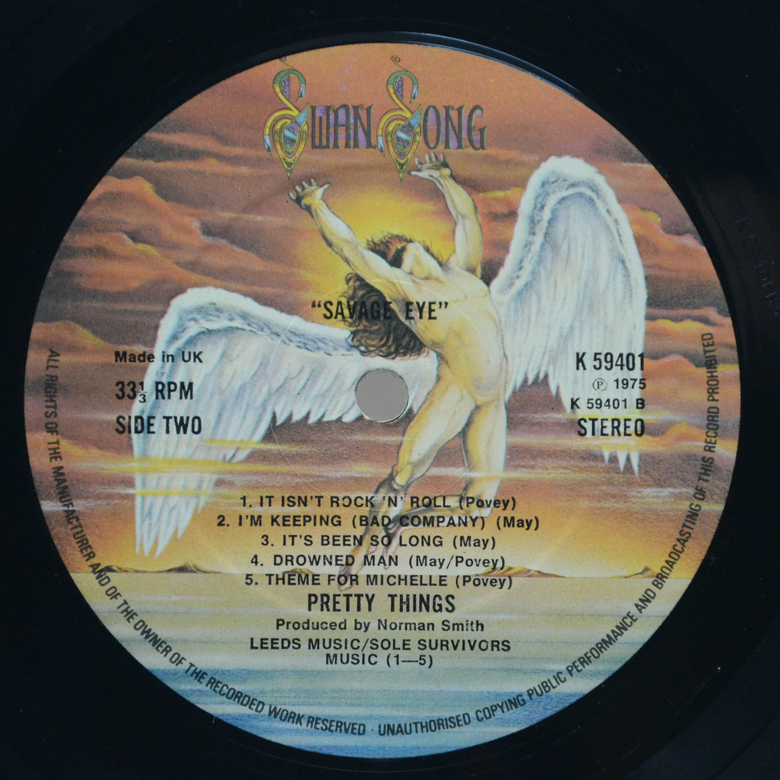 Виниловая пластинка Pretty Things — Savage Eye (1-st, UK), 1975