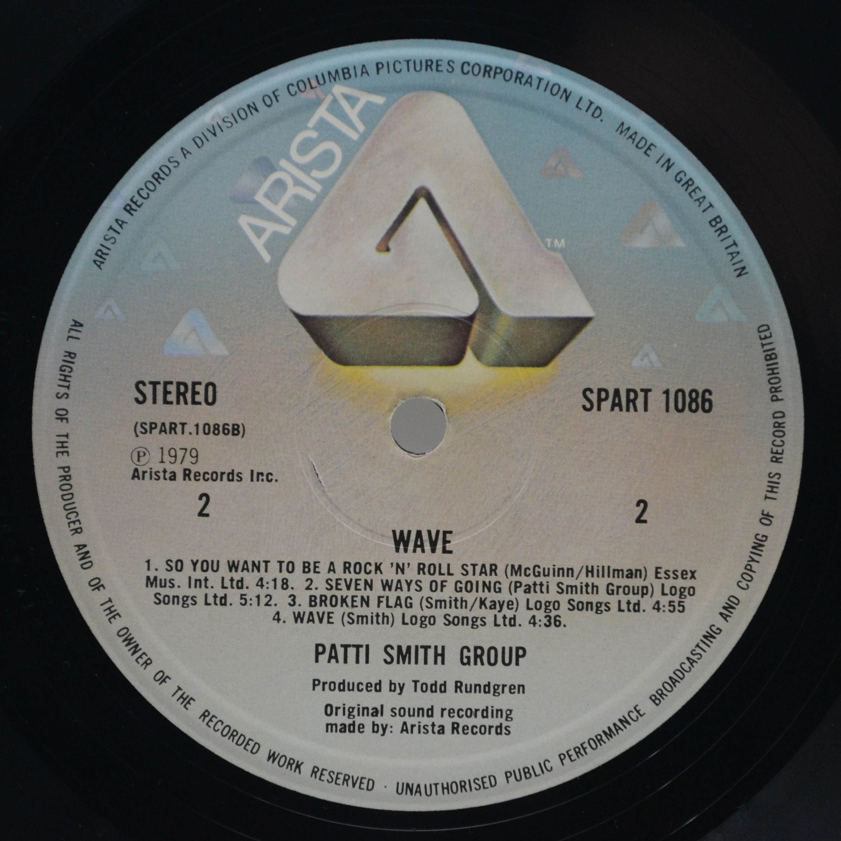 Виниловая пластинка Patti Smith Group — Wave (UK), 1979