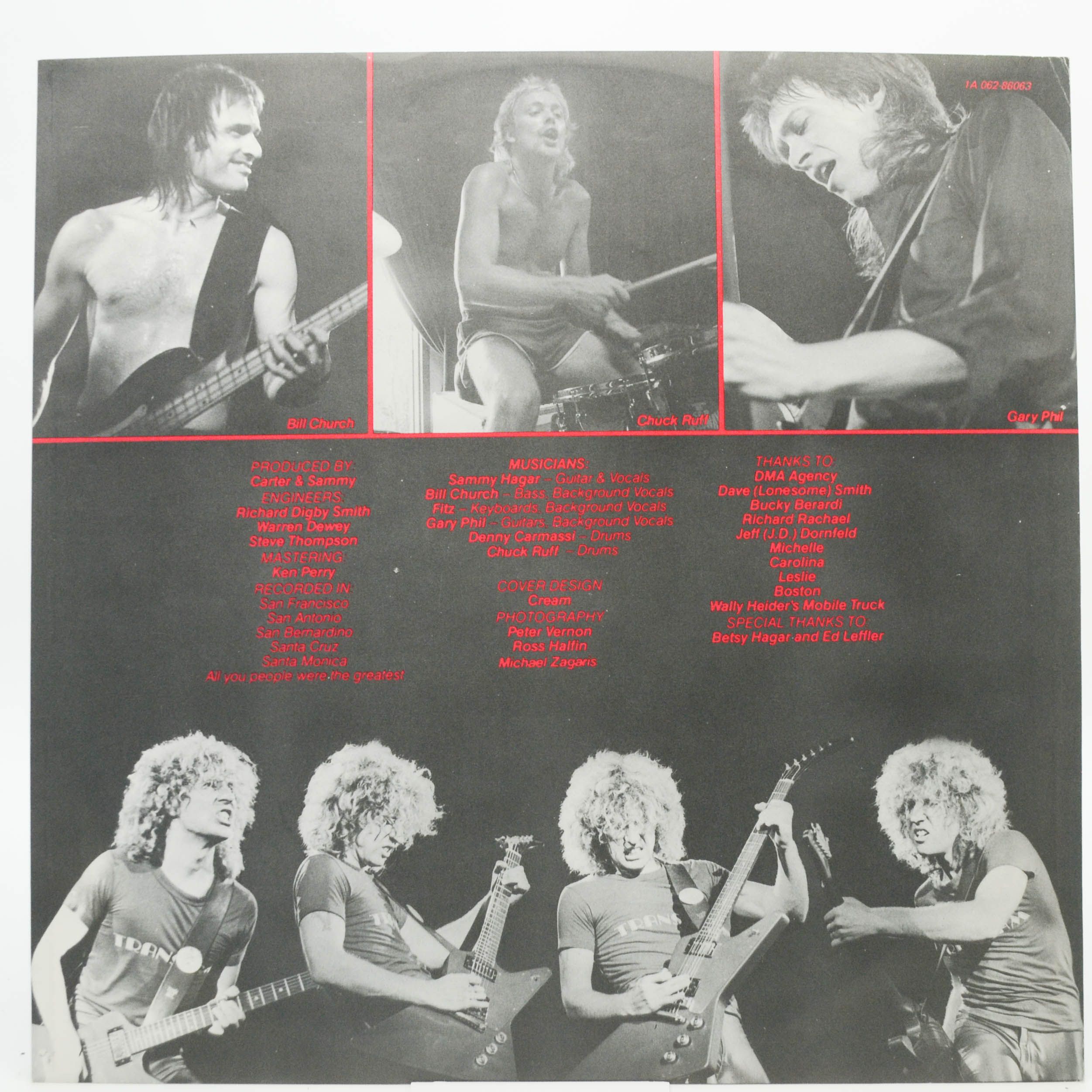 Виниловая пластинка Sammy Hagar — Loud And Clear, 1978