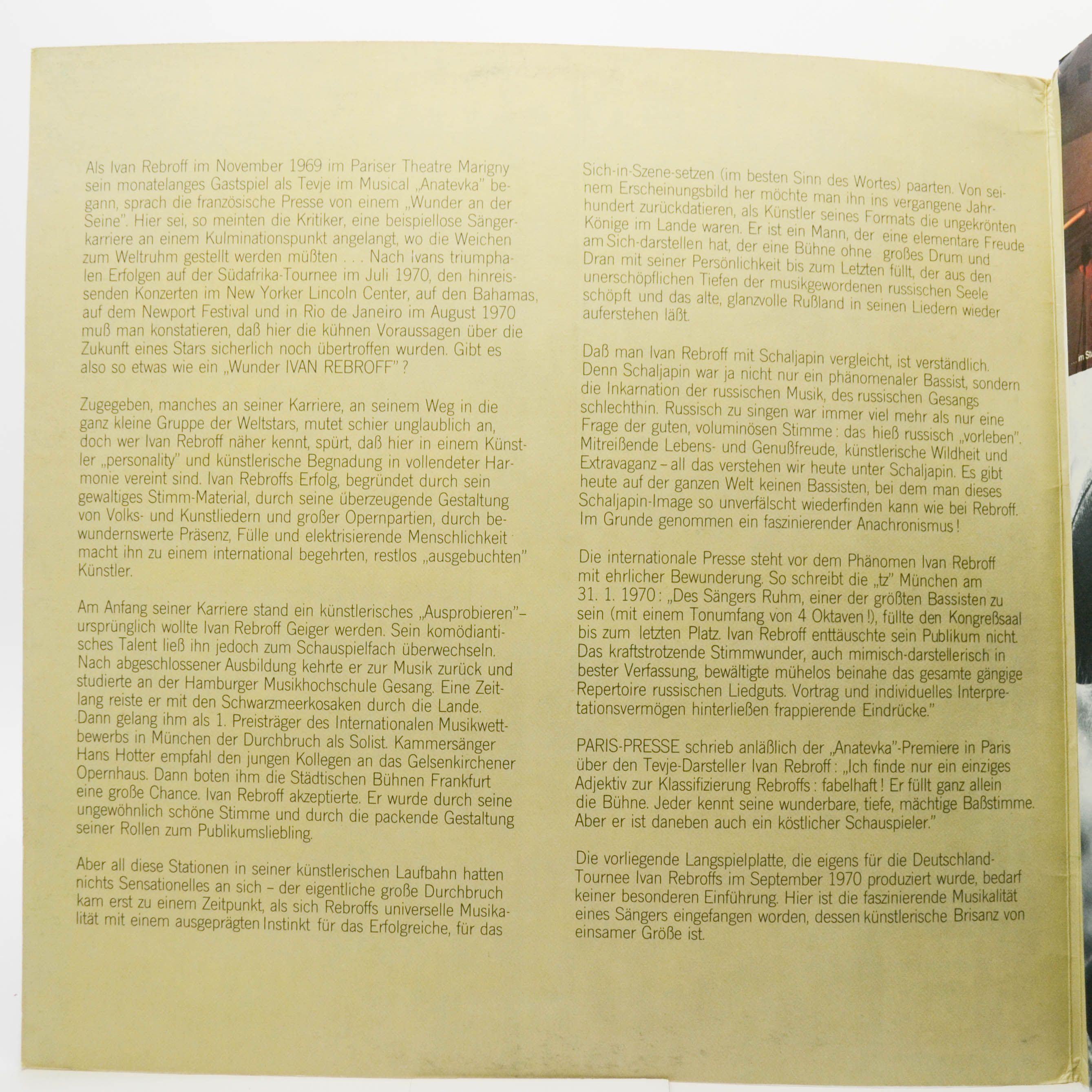 Виниловая пластинка Ivan Rebroff — Kosaken Müssen Reiten, 1970