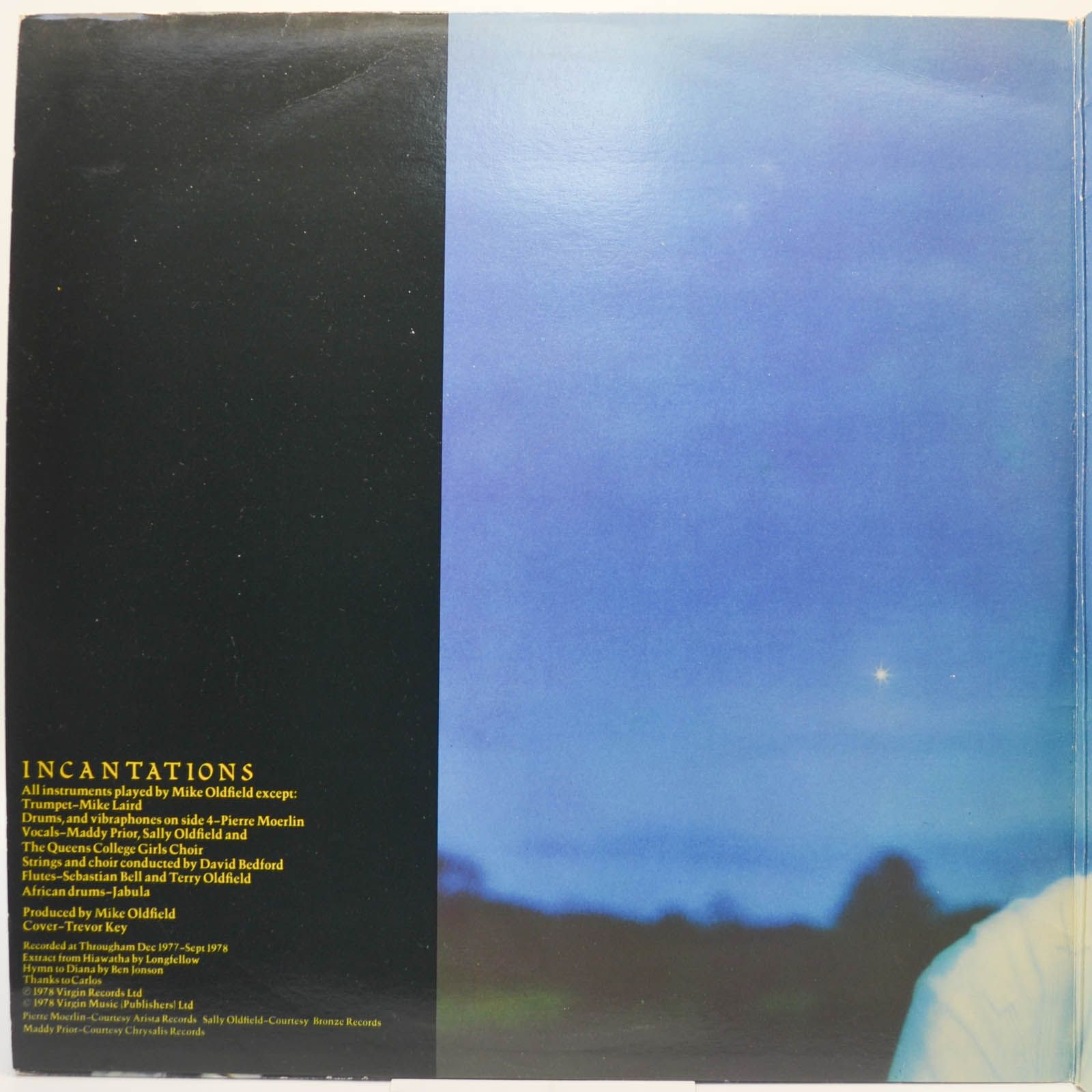 Mike Oldfield — Incantations (2LP, 1-st, UK), 1978