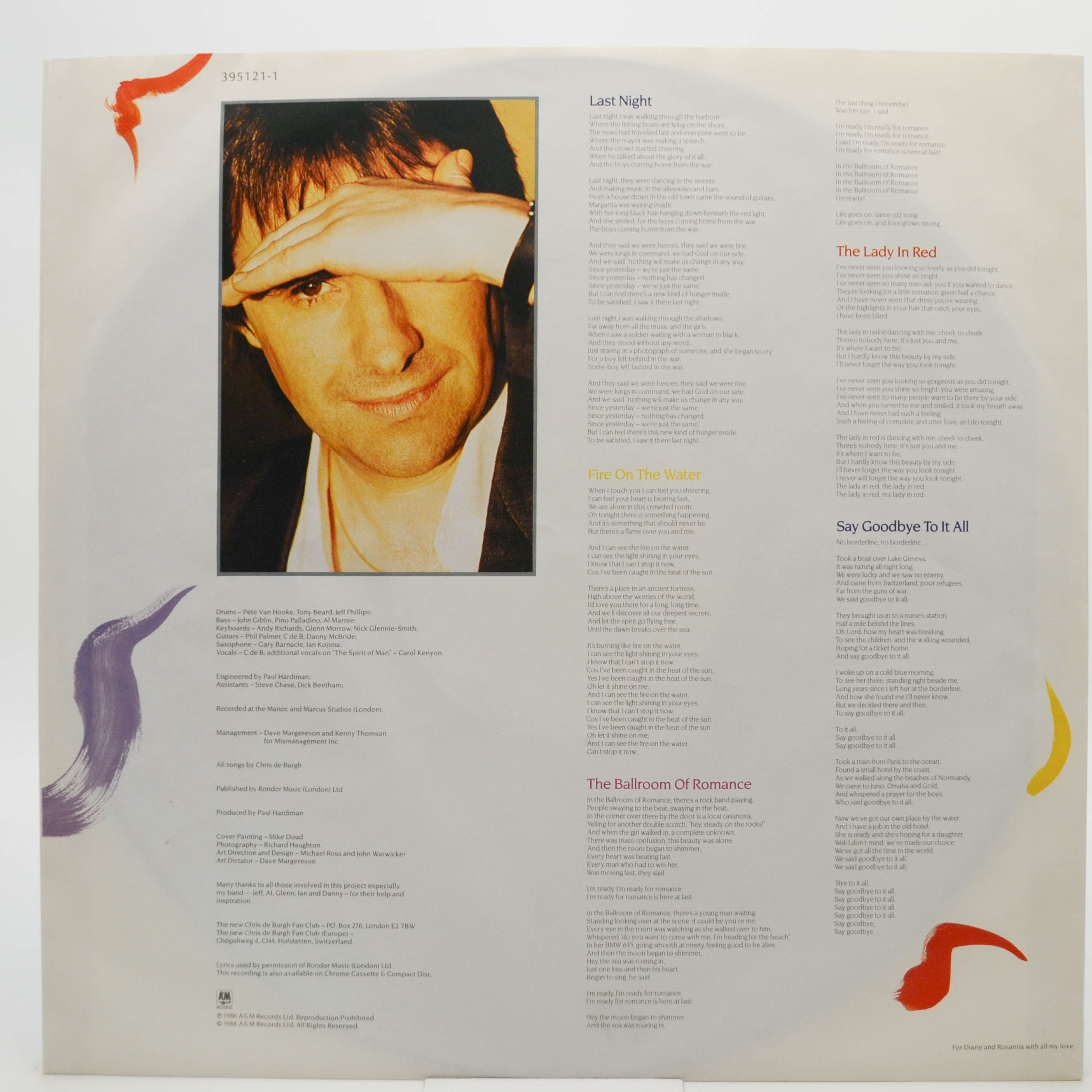 Виниловая пластинка Chris de Burgh — Into The Light, 1986