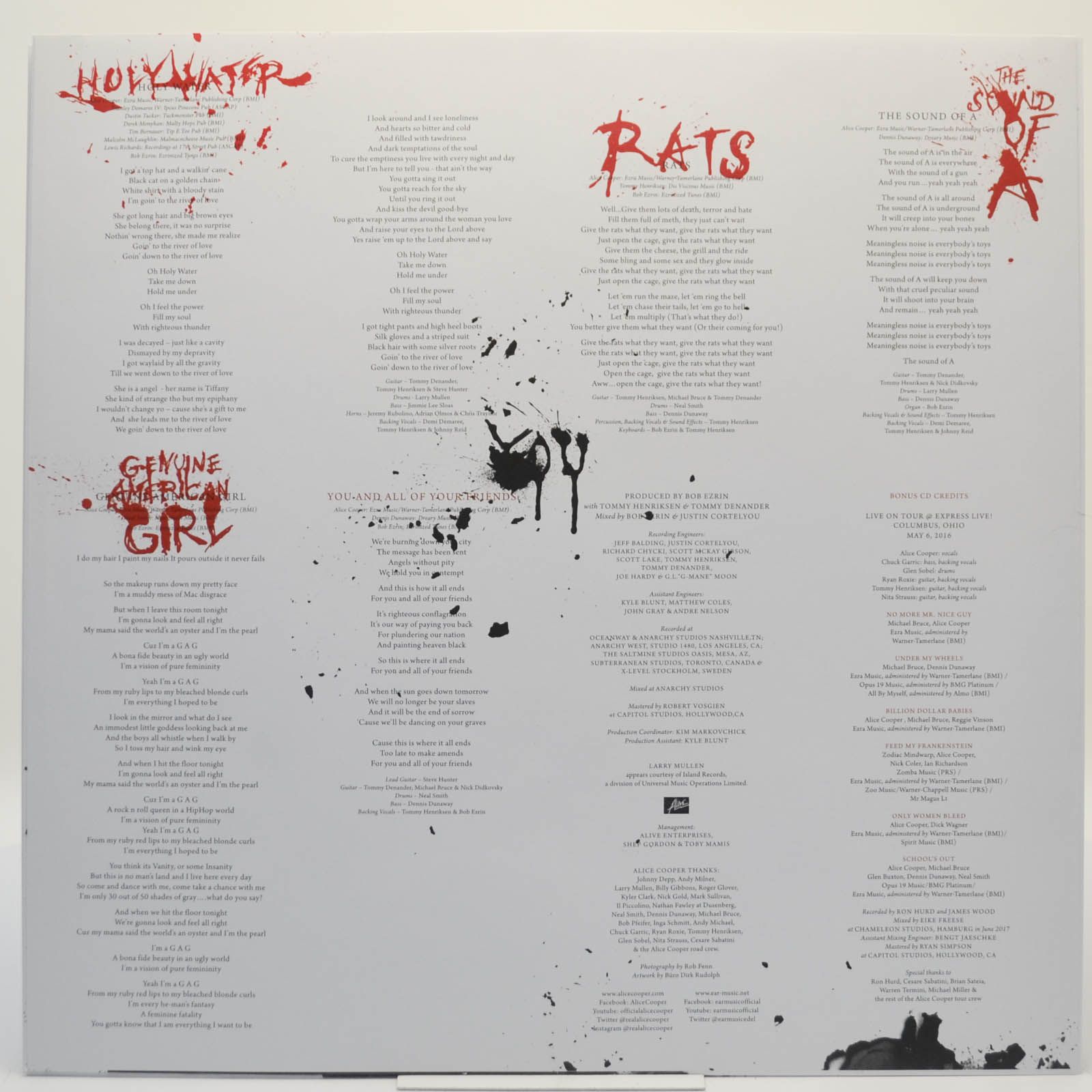 Alice Cooper — Paranormal (2LP+CD), 2017