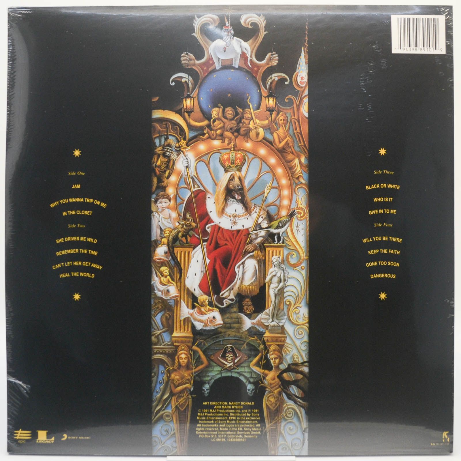 Виниловая пластинка Michael Jackson — Dangerous (2LP), 1991