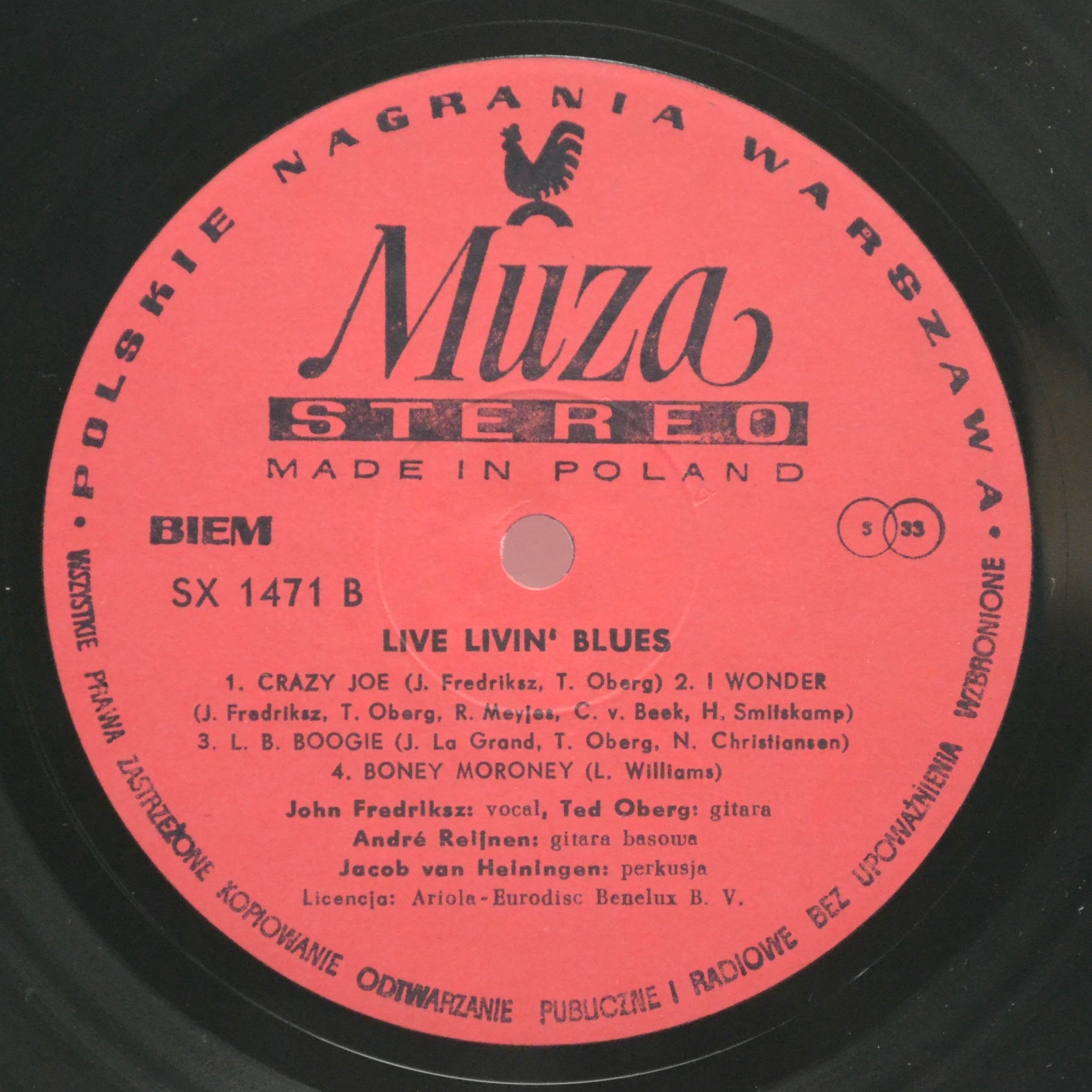 Виниловая пластинка Livin' Blues — Live Livin' Blues, 1975