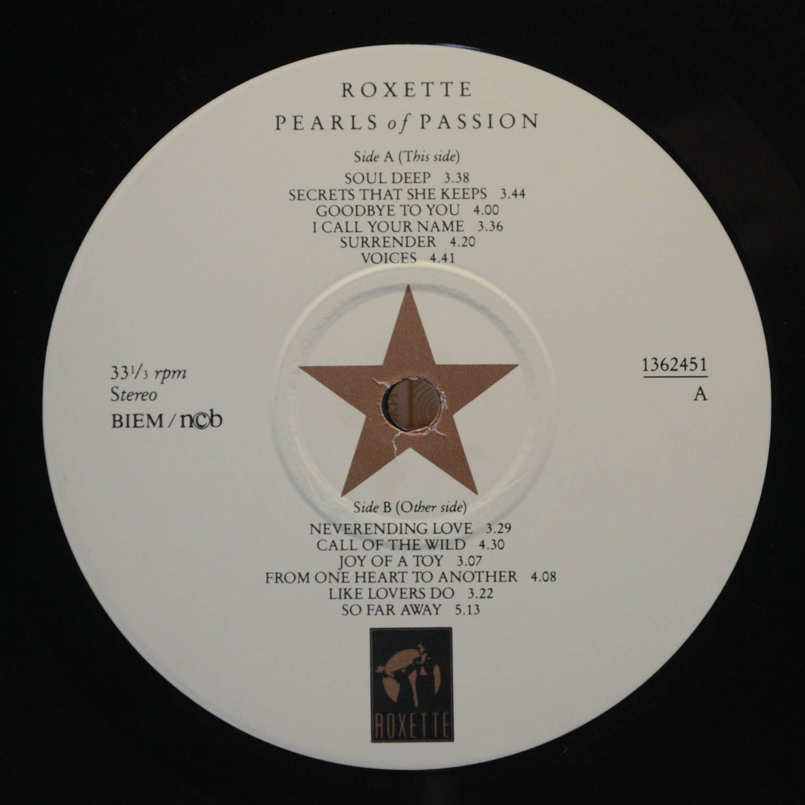 Roxette — Pearls Of Passion, 1986