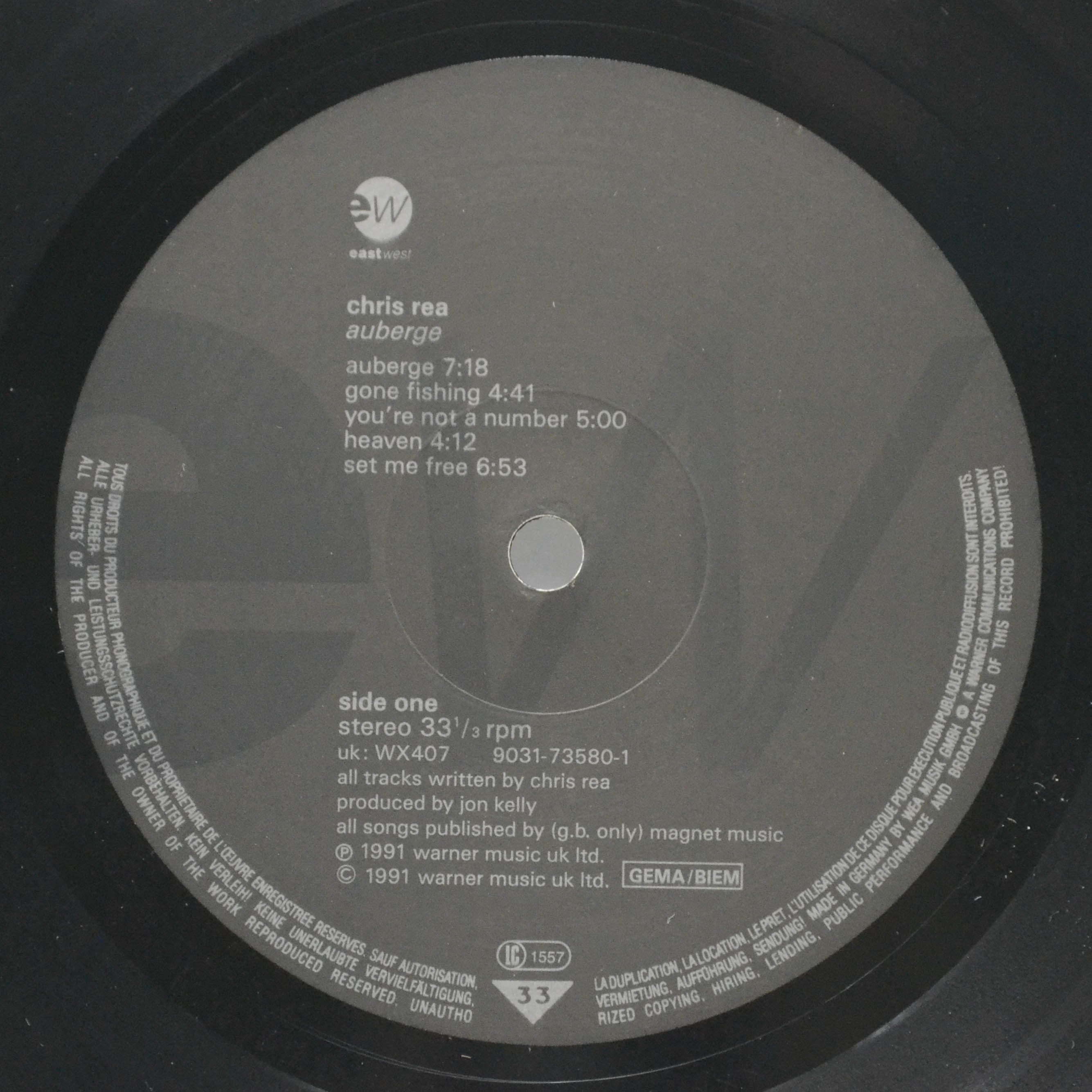 Chris Rea — Auberge, 1991