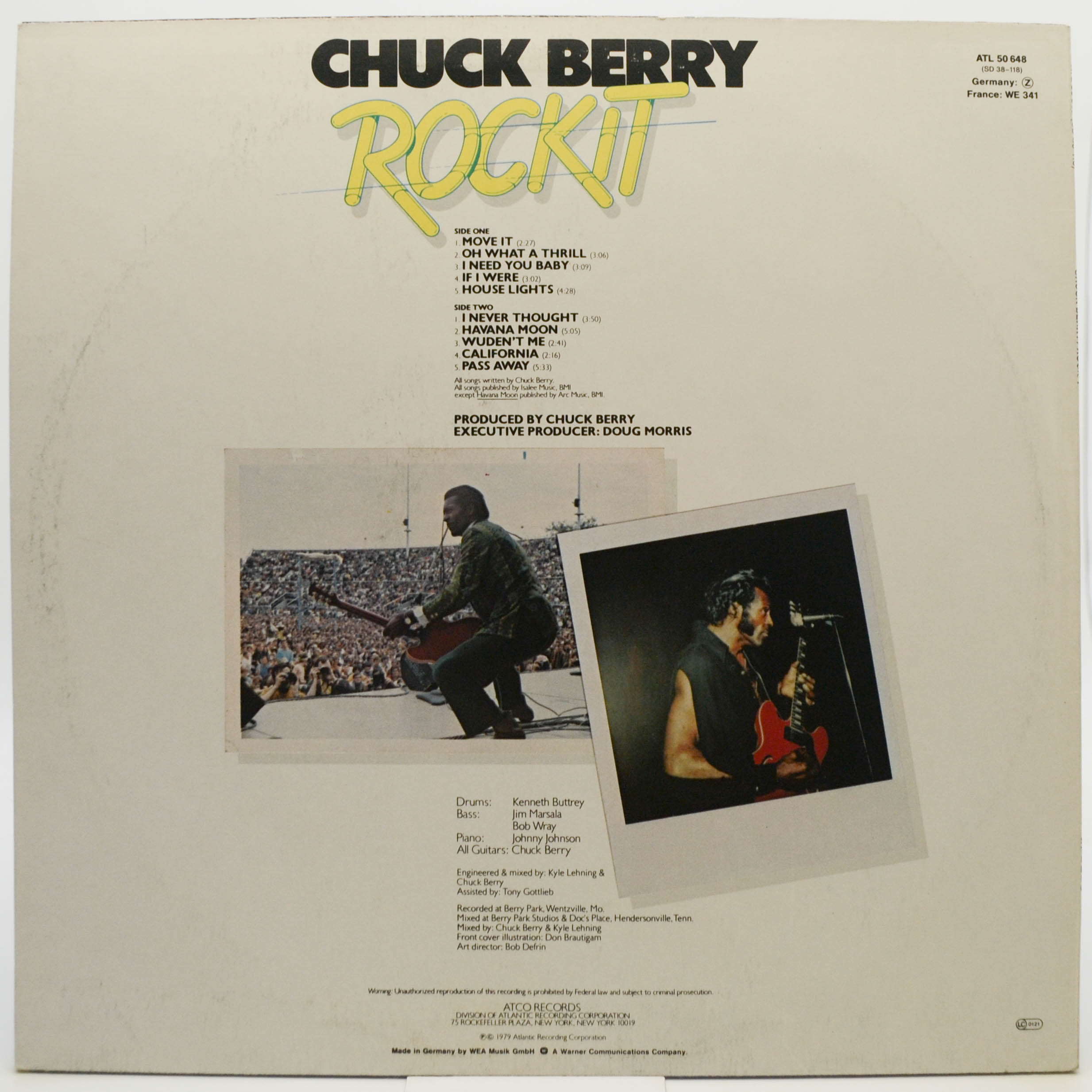 Виниловая пластинка Chuck Berry — Rockit, 1979
