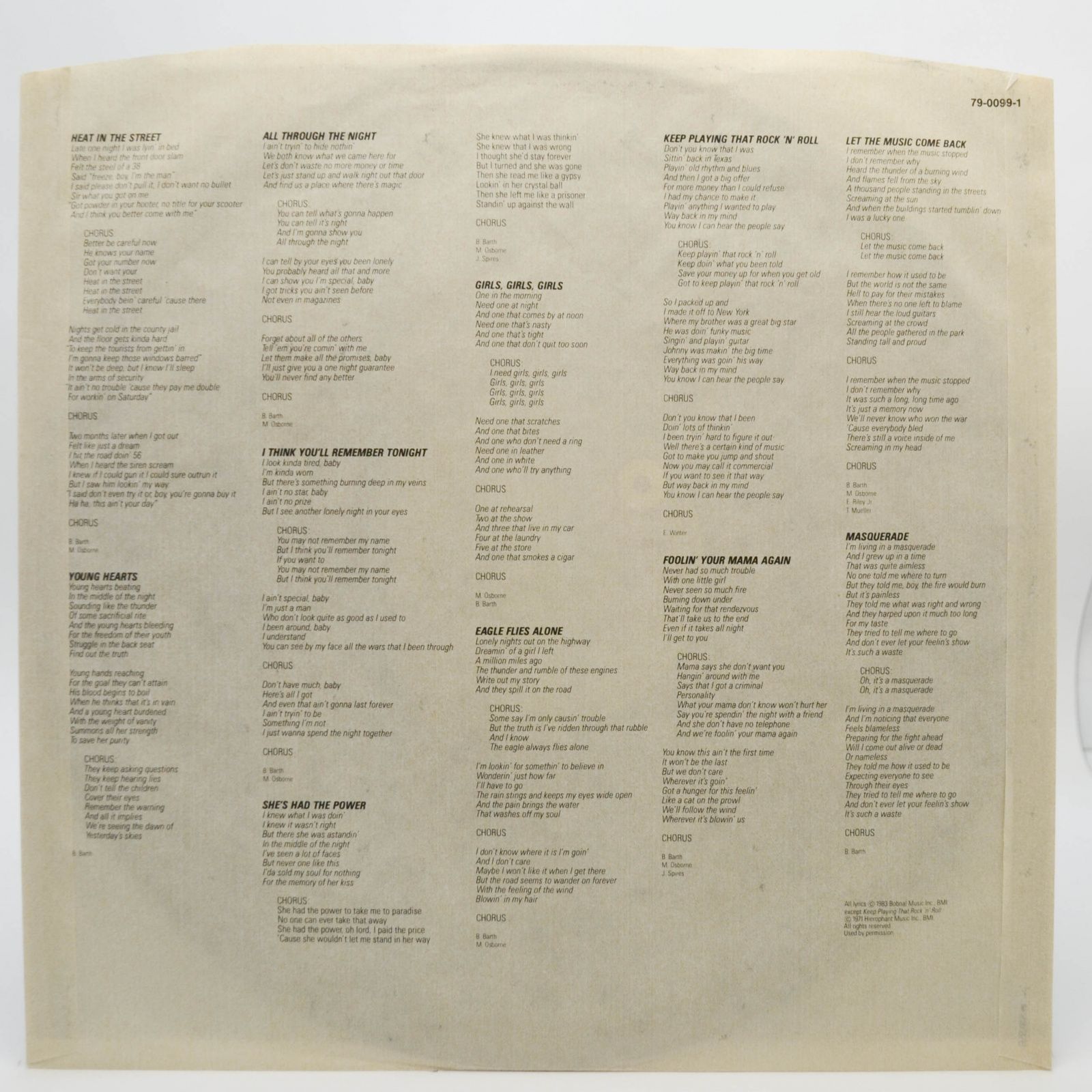 Axe — Nemesis, 1983