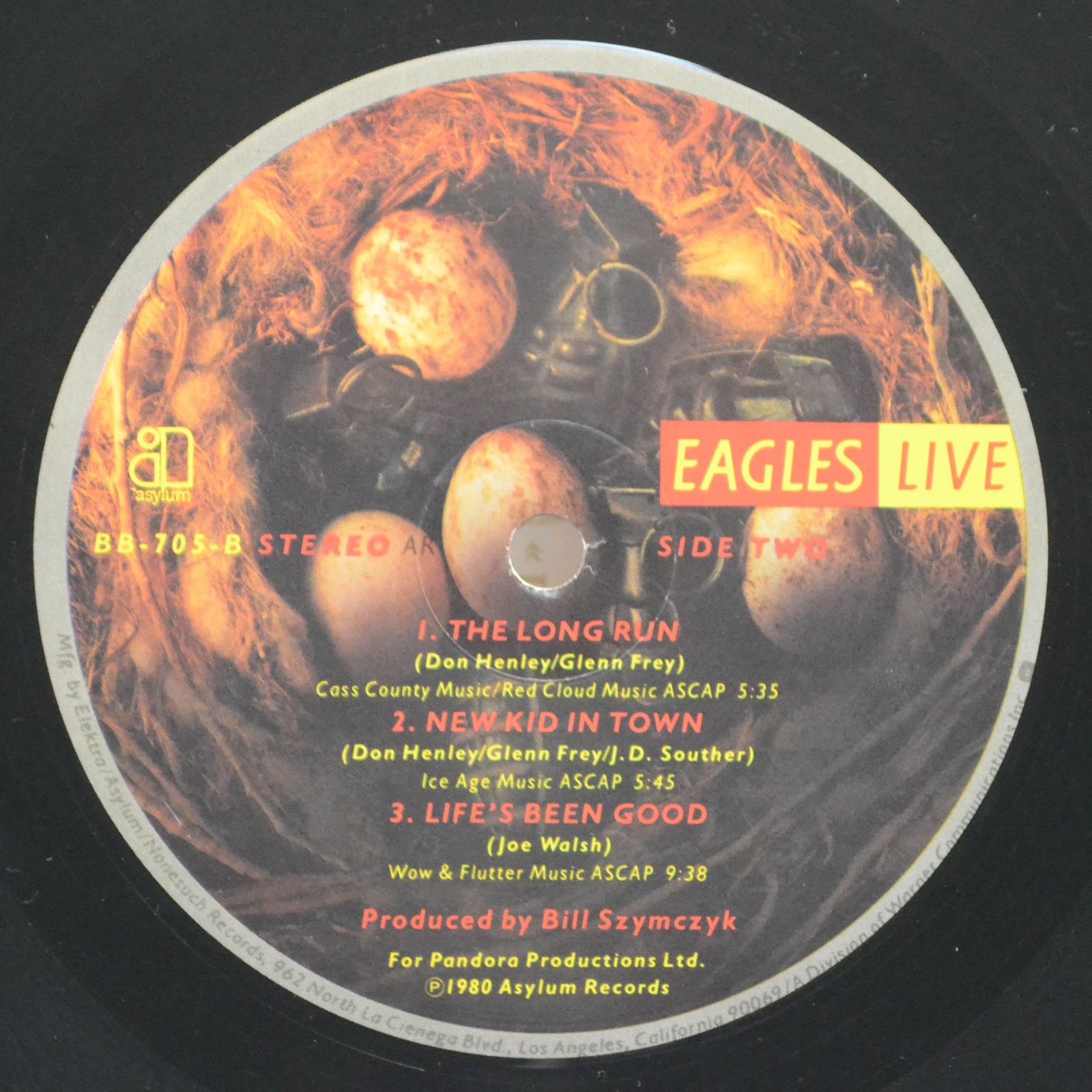 Eagles — Eagles Live (2LP, USA, poster), 1980