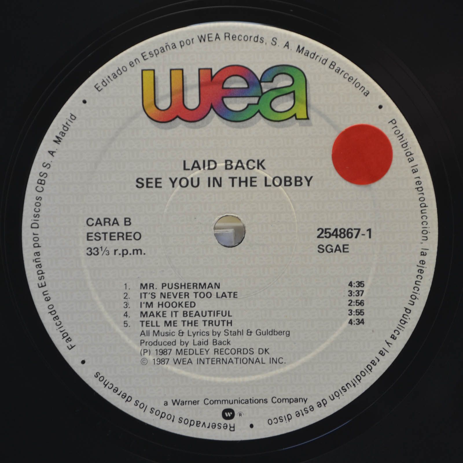 Laid Back — See You In The Lobby, 1987