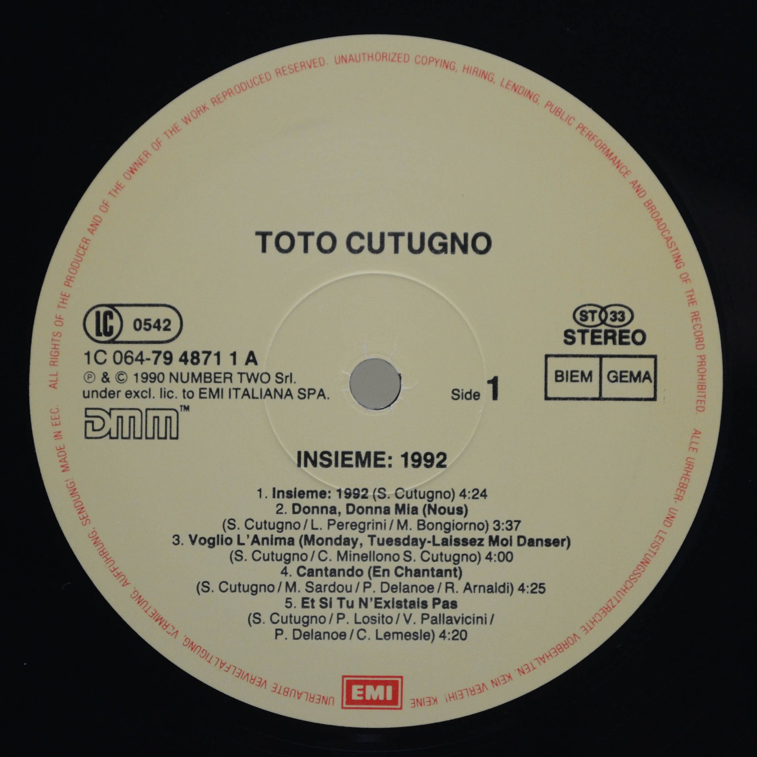 Toto Cutugno — Insieme: 1992, 1992