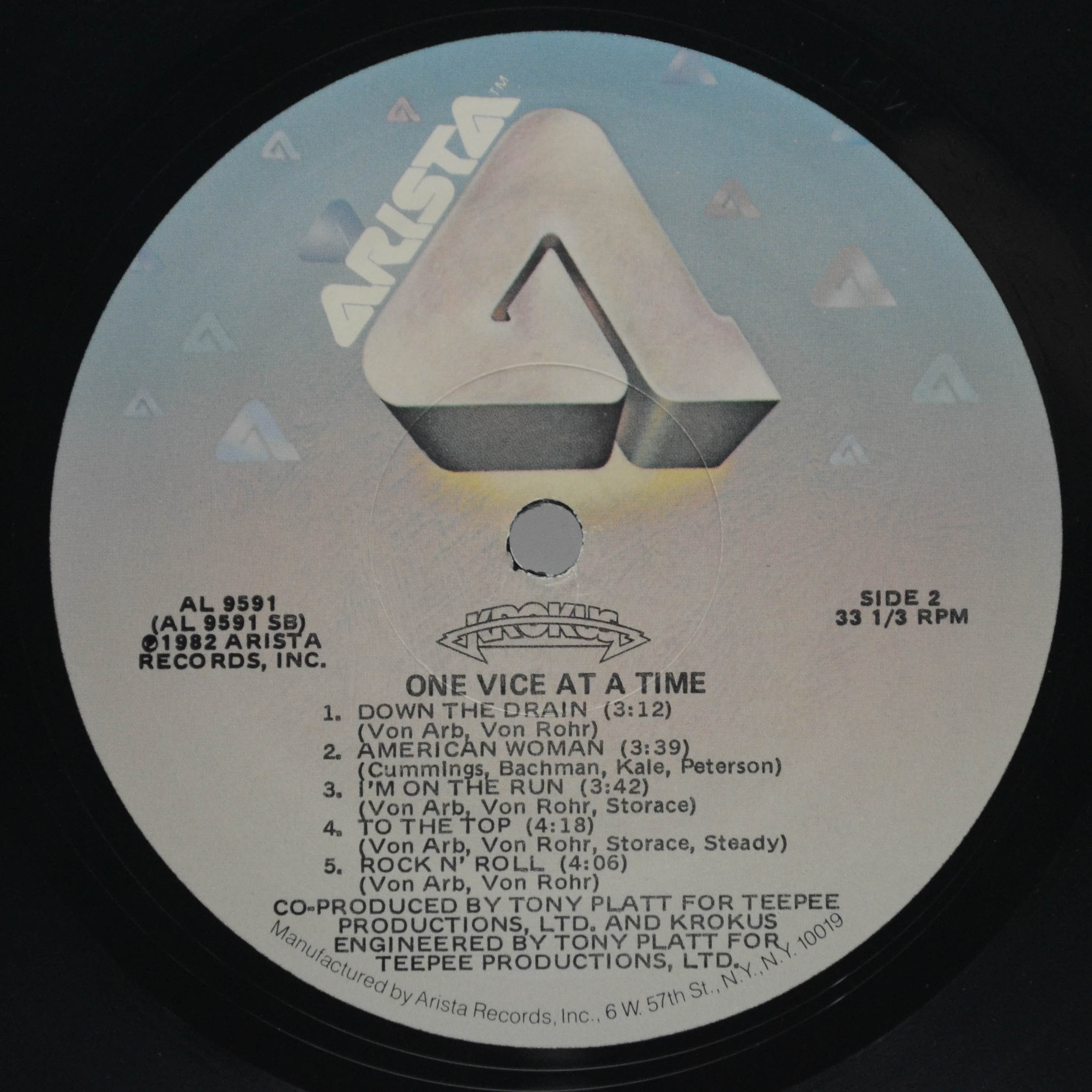 Krokus — One Vice At A Time (USA), 1982