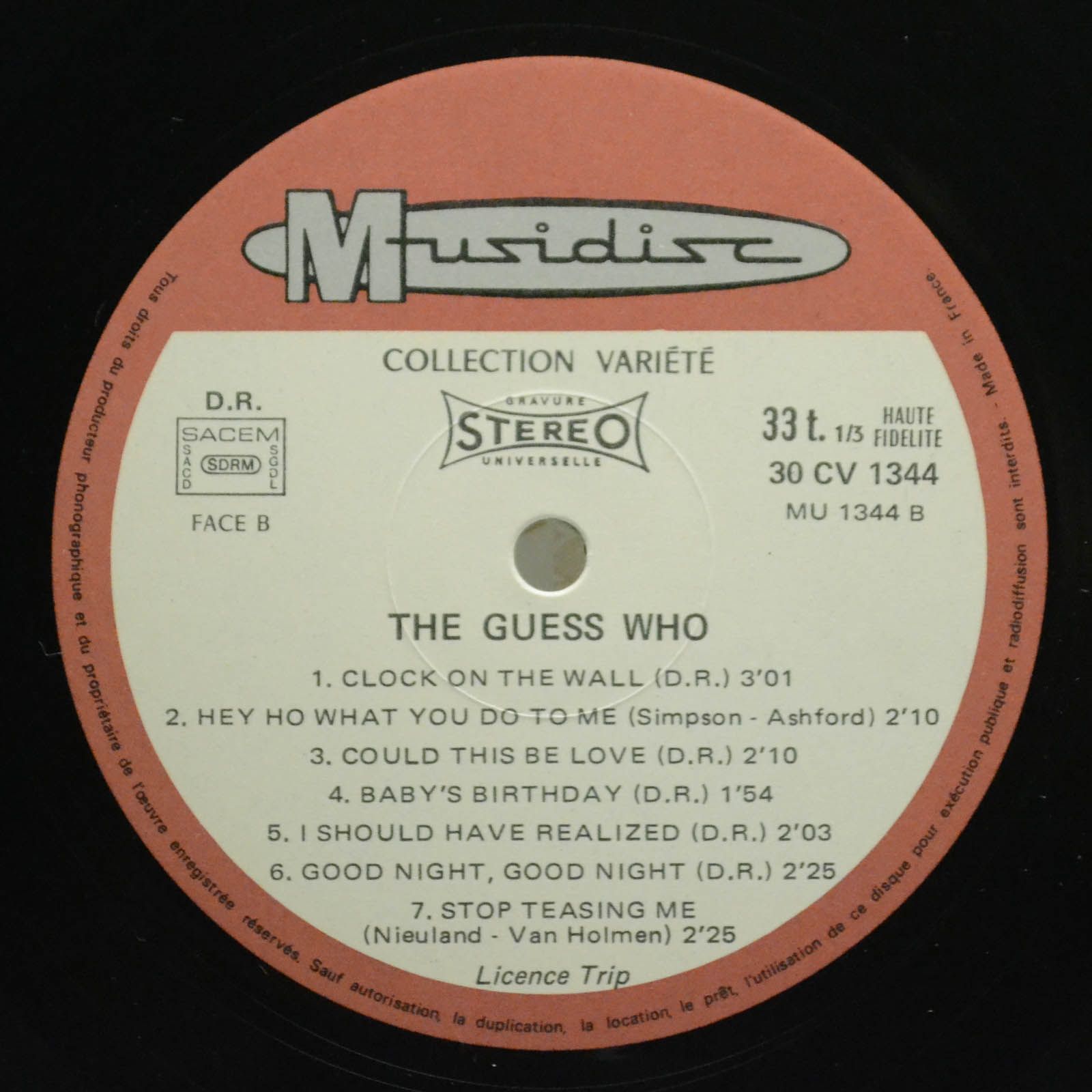 Виниловая пластинка The Guess Who — The Guess Who, 1977