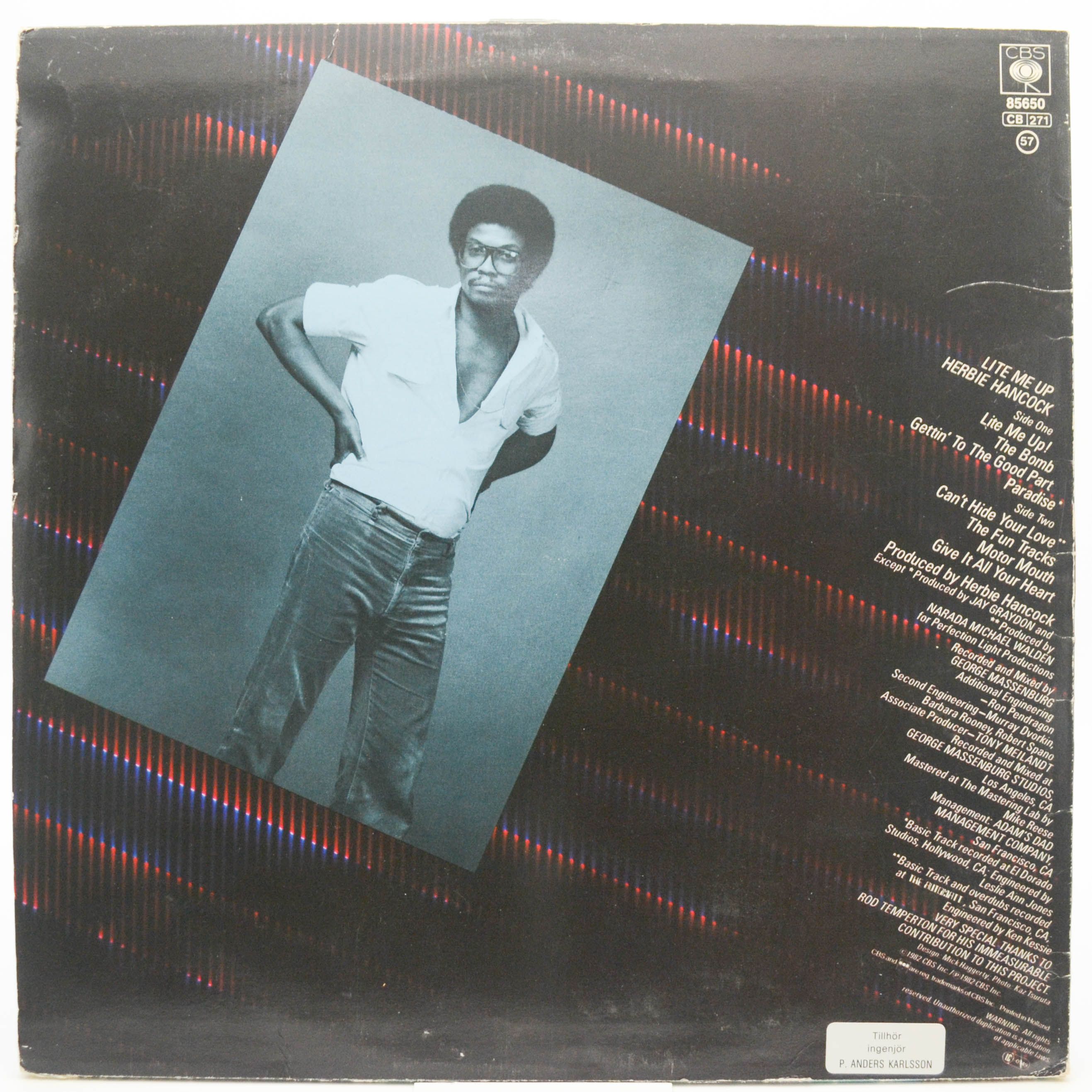 Виниловая пластинка Herbie Hancock — Lite Me Up, 1982