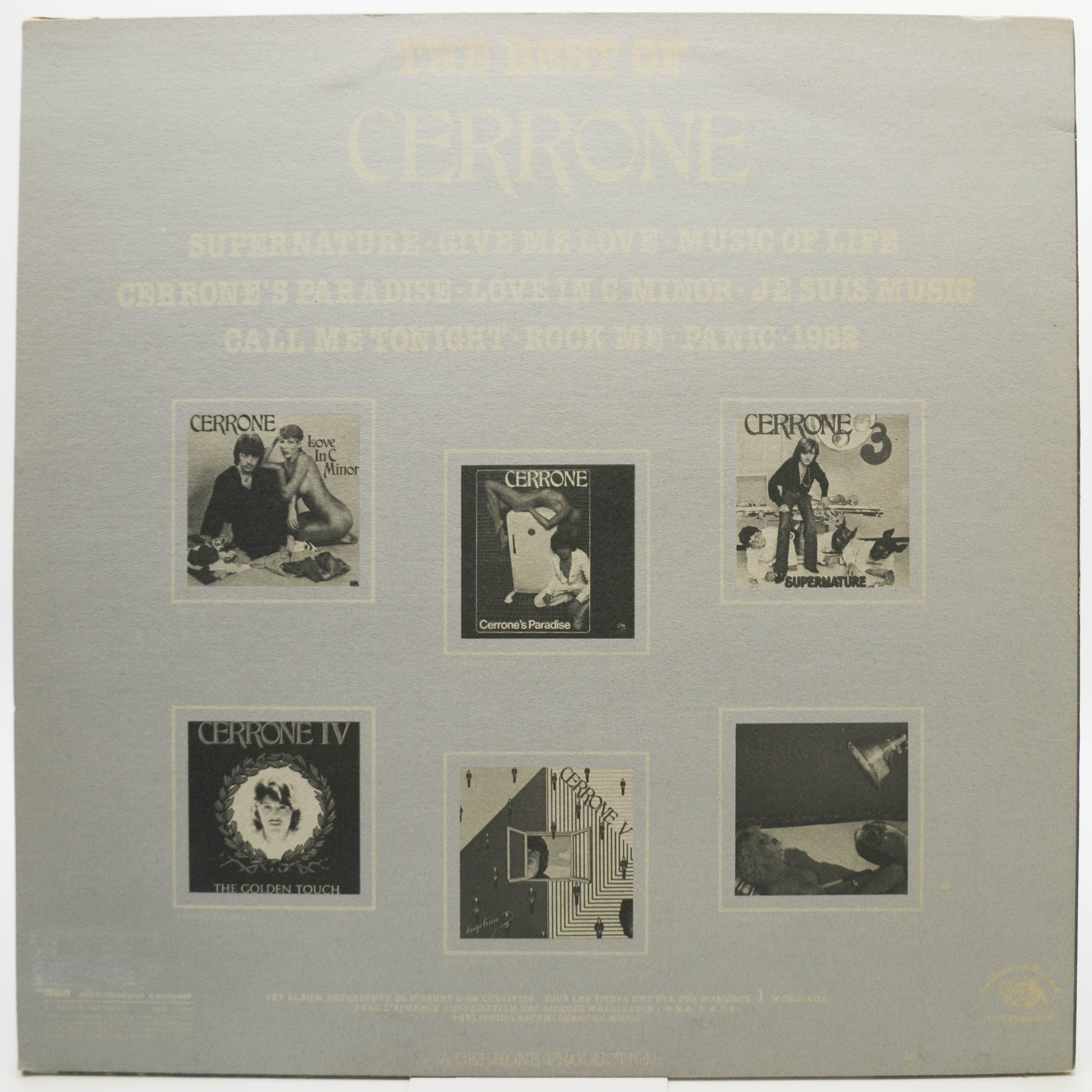 Cerrone — The Best Of Cerrone (France), 1981