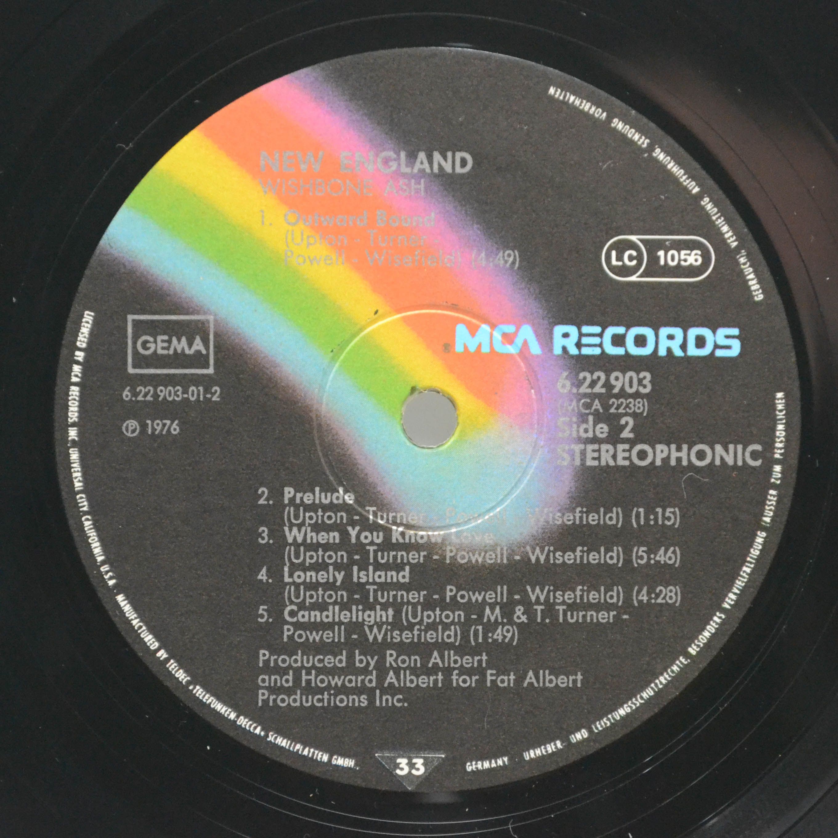 Виниловая пластинка Wishbone Ash — New England, 1976
