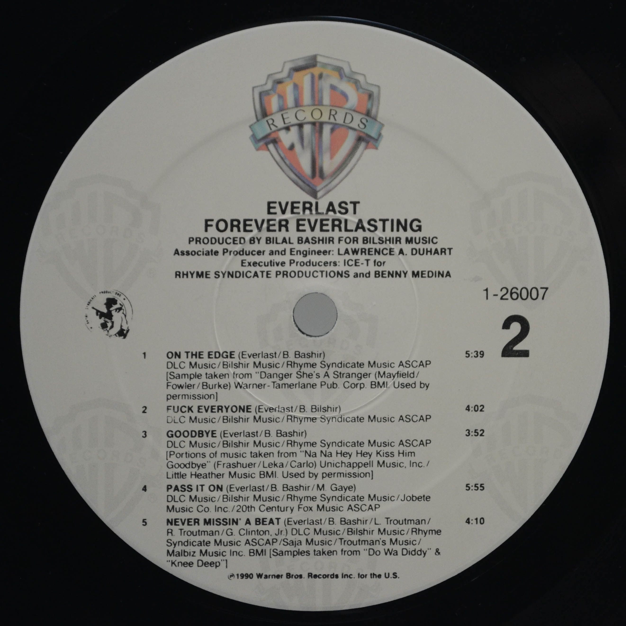 Виниловая пластинка Everlast — Forever Everlasting (1-st, USA), 1990