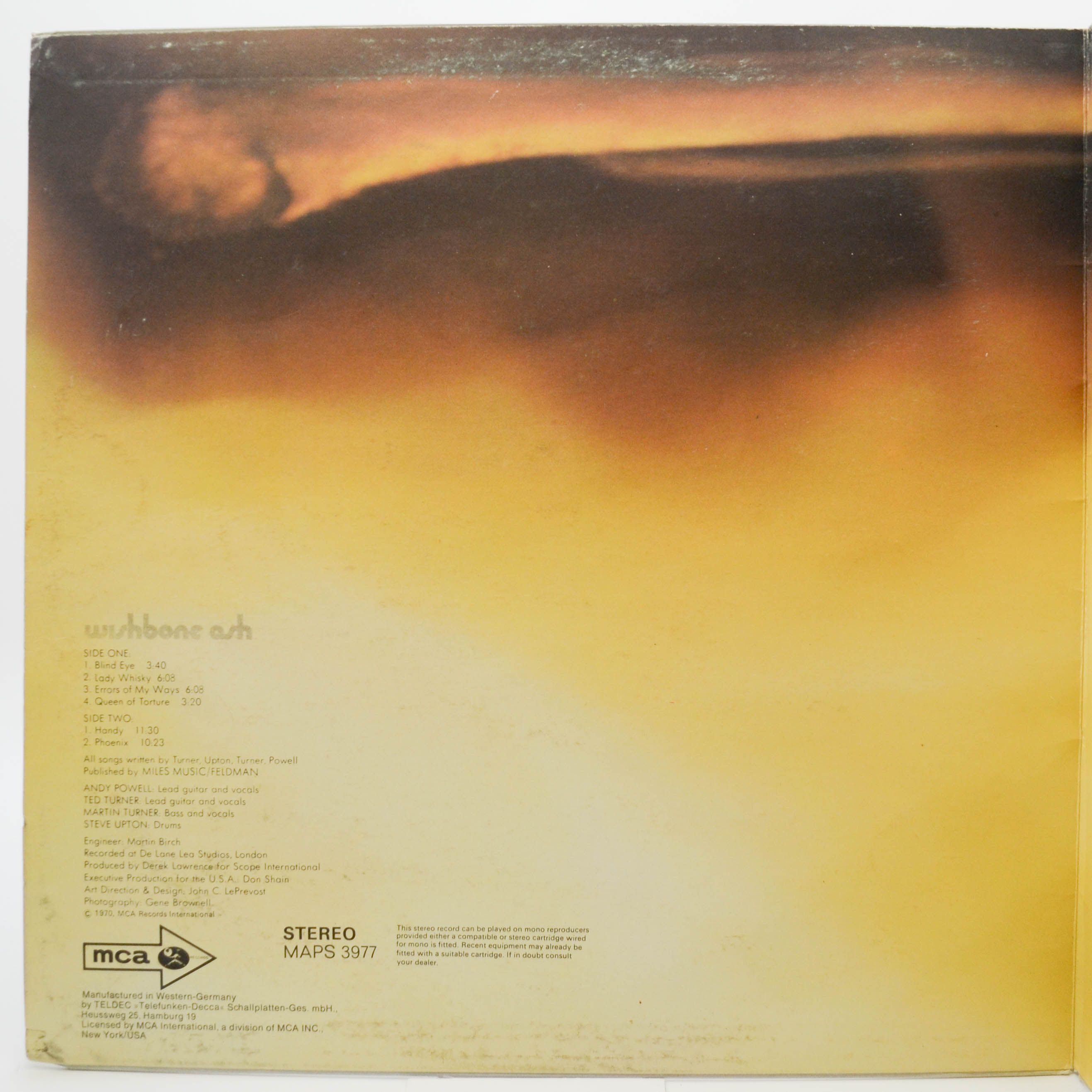 Виниловая пластинка Wishbone Ash — Wishbone Ash, 1970