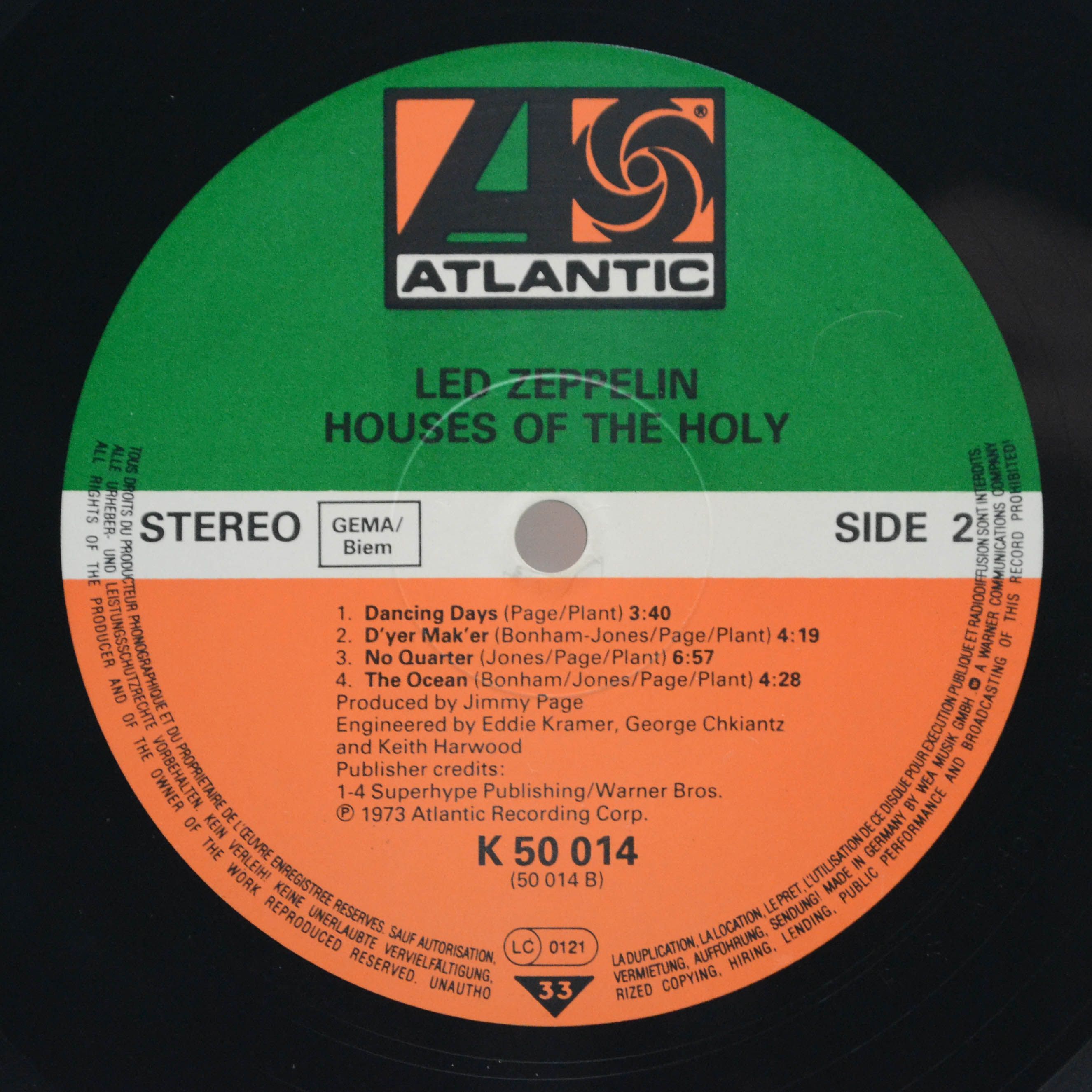 Led Zeppelin — Houses Of The Holy, 1973