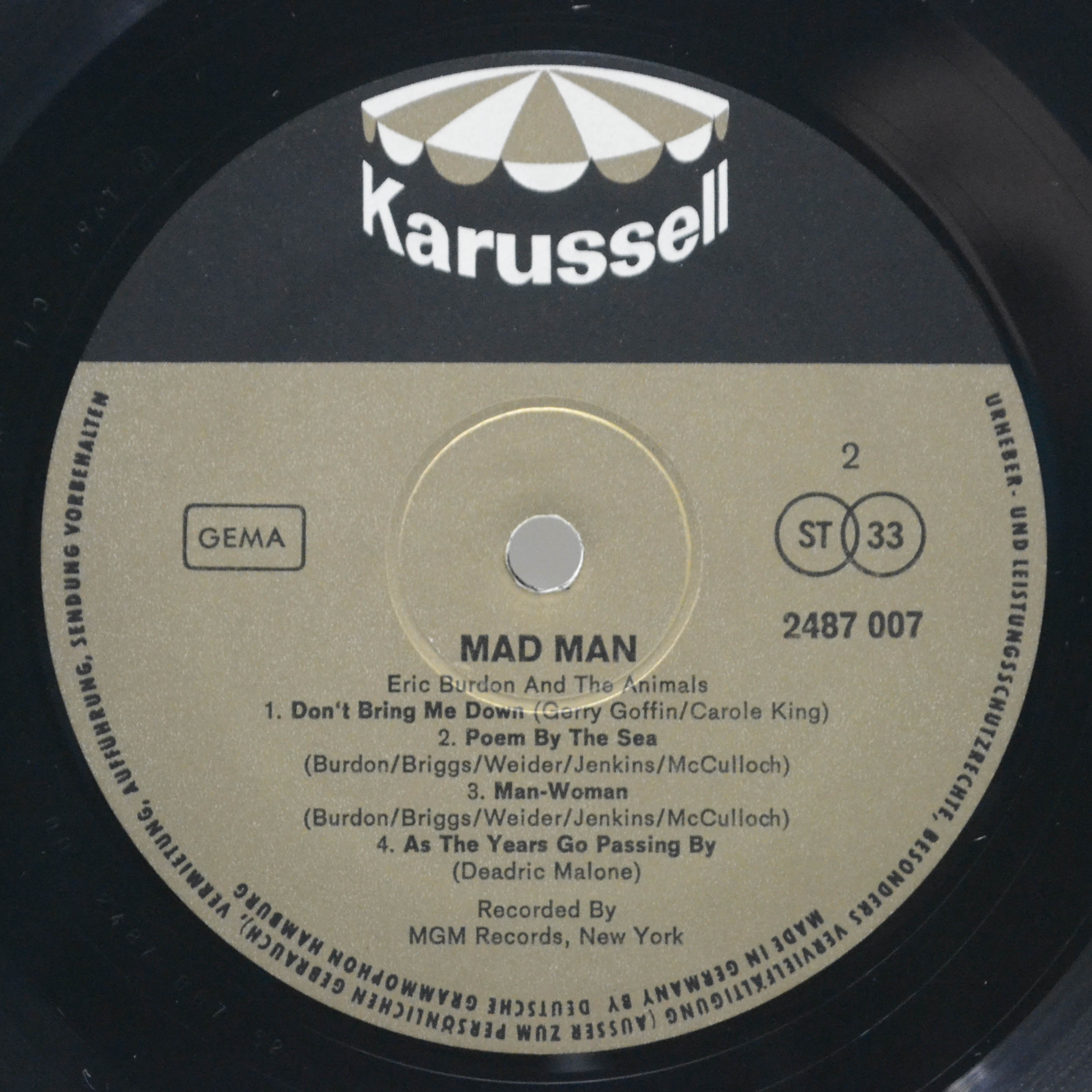 Виниловая пластинка Eric Burdon — Mad Man (2LP), 1971