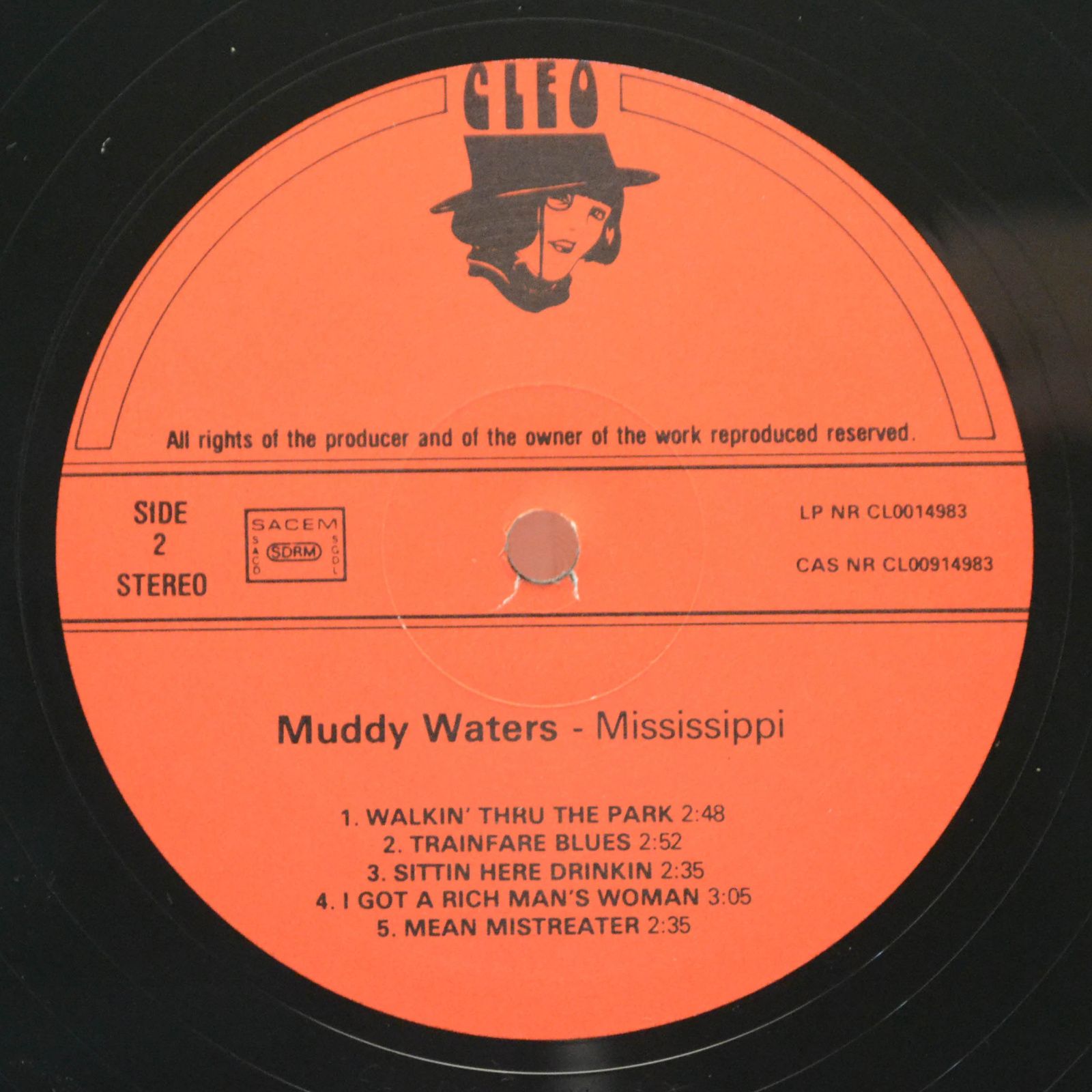 Виниловая пластинка Muddy Waters — Mississippi, 1980