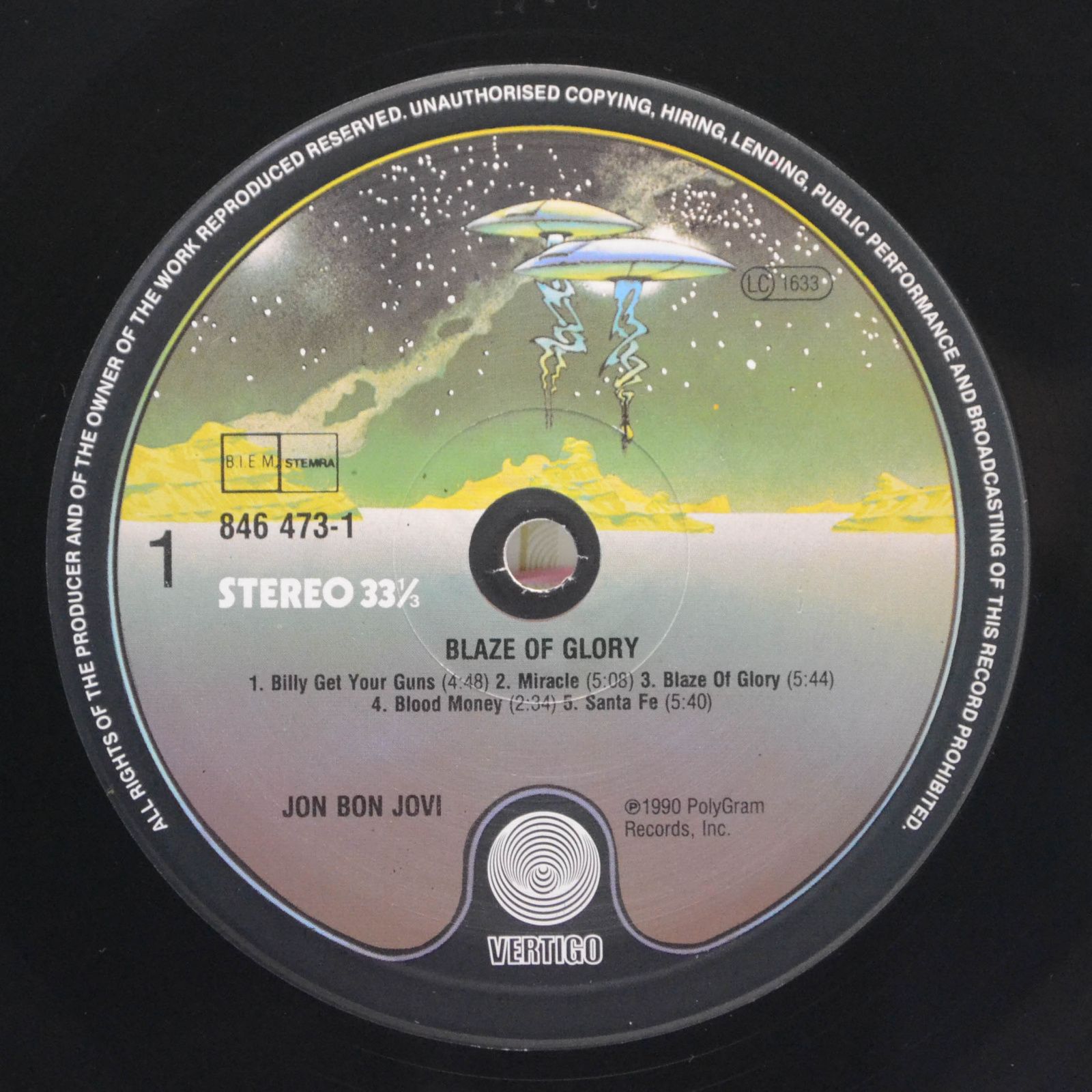 Jon Bon Jovi — Blaze Of Glory, 1990