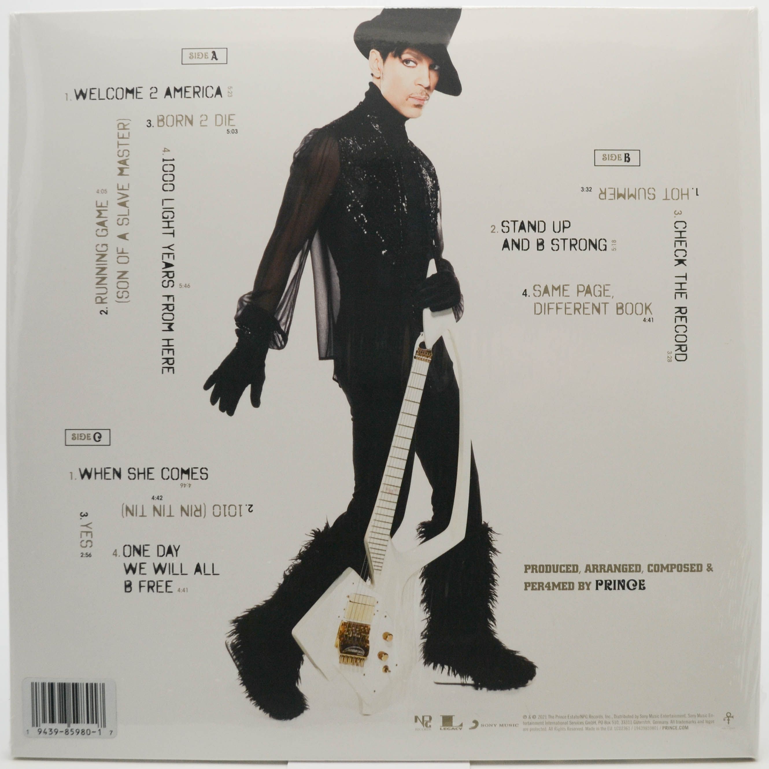 Виниловая пластинка Prince — Welcome 2 America (2LP), 2021