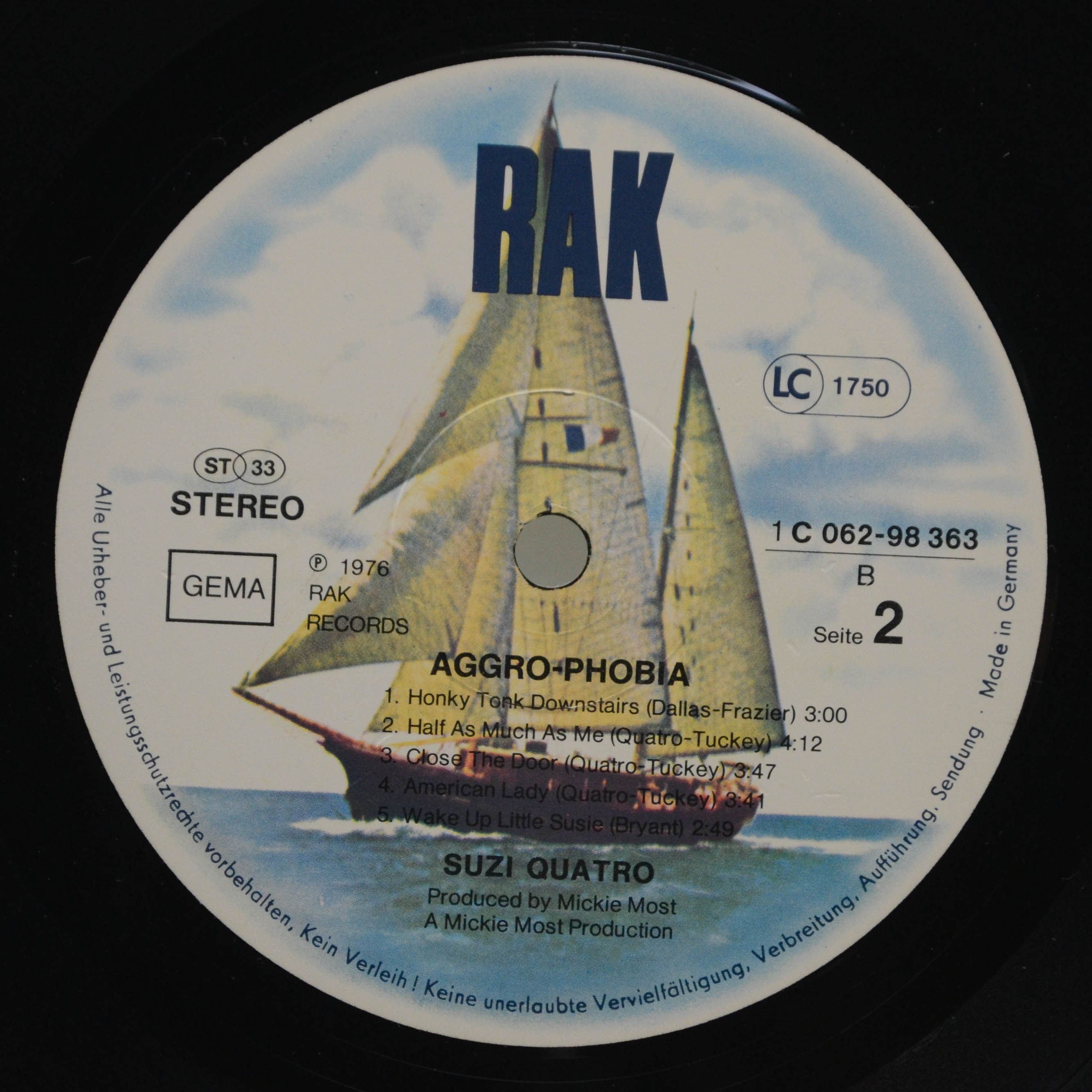 Suzi Quatro — Aggro-Phobia, 1976