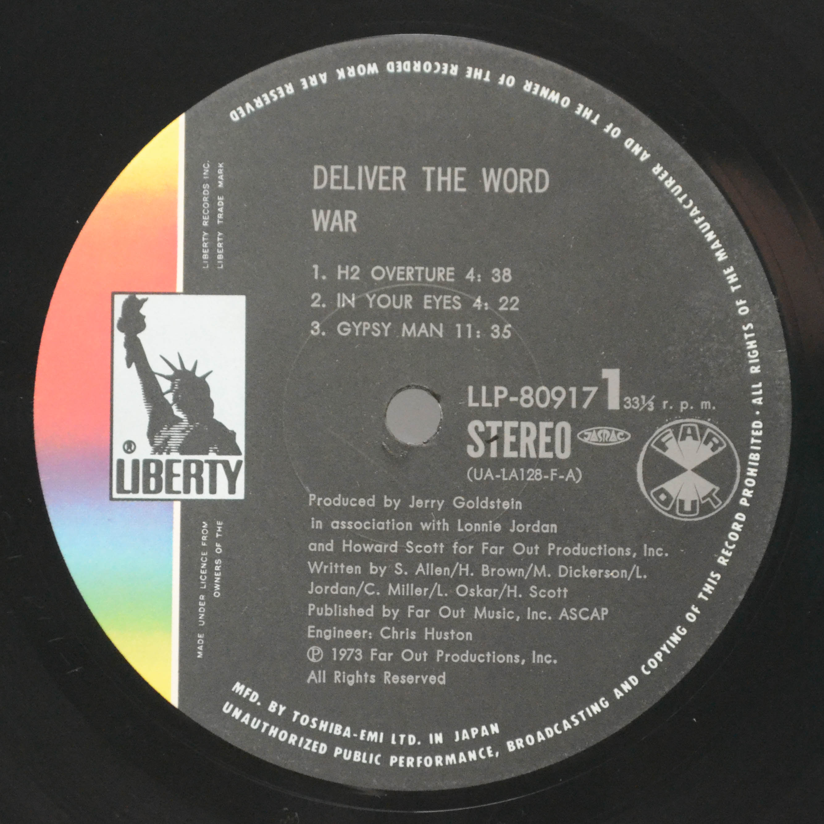 Виниловая пластинка War — Deliver The Word, 1973