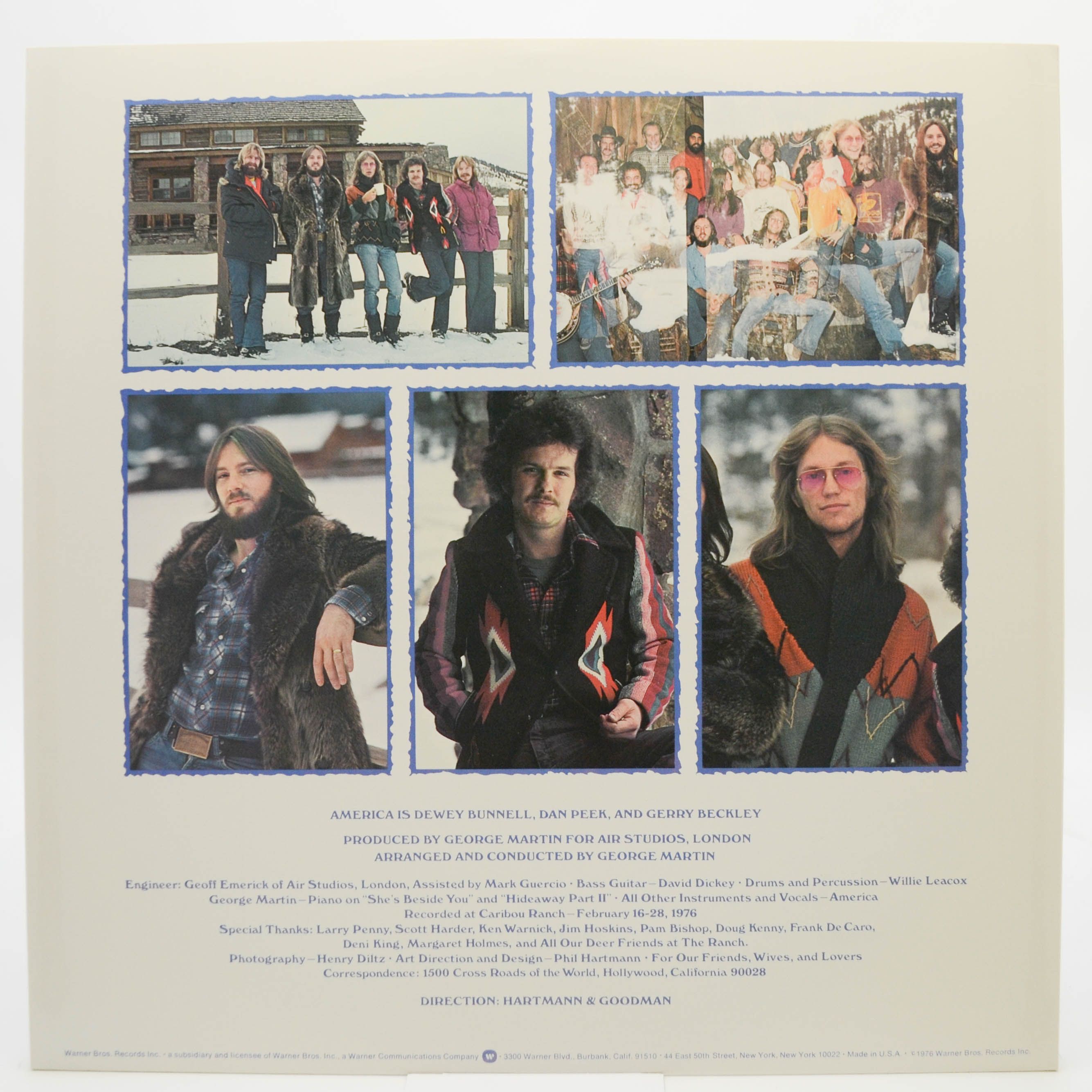Виниловая пластинка America — Hideaway (1-st, USA), 1976