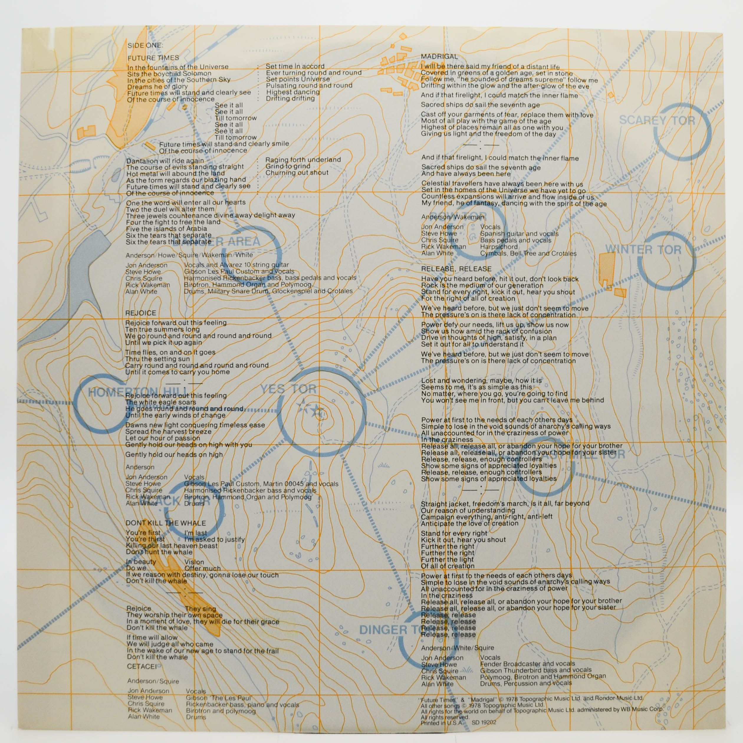 Виниловая пластинка Yes — Tormato (USA), 1978
